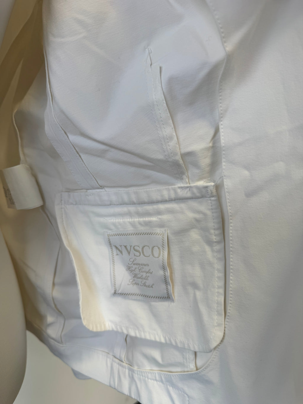 NVSCO Liberty Women's Blazer, White, Size 46, Very Good Condition