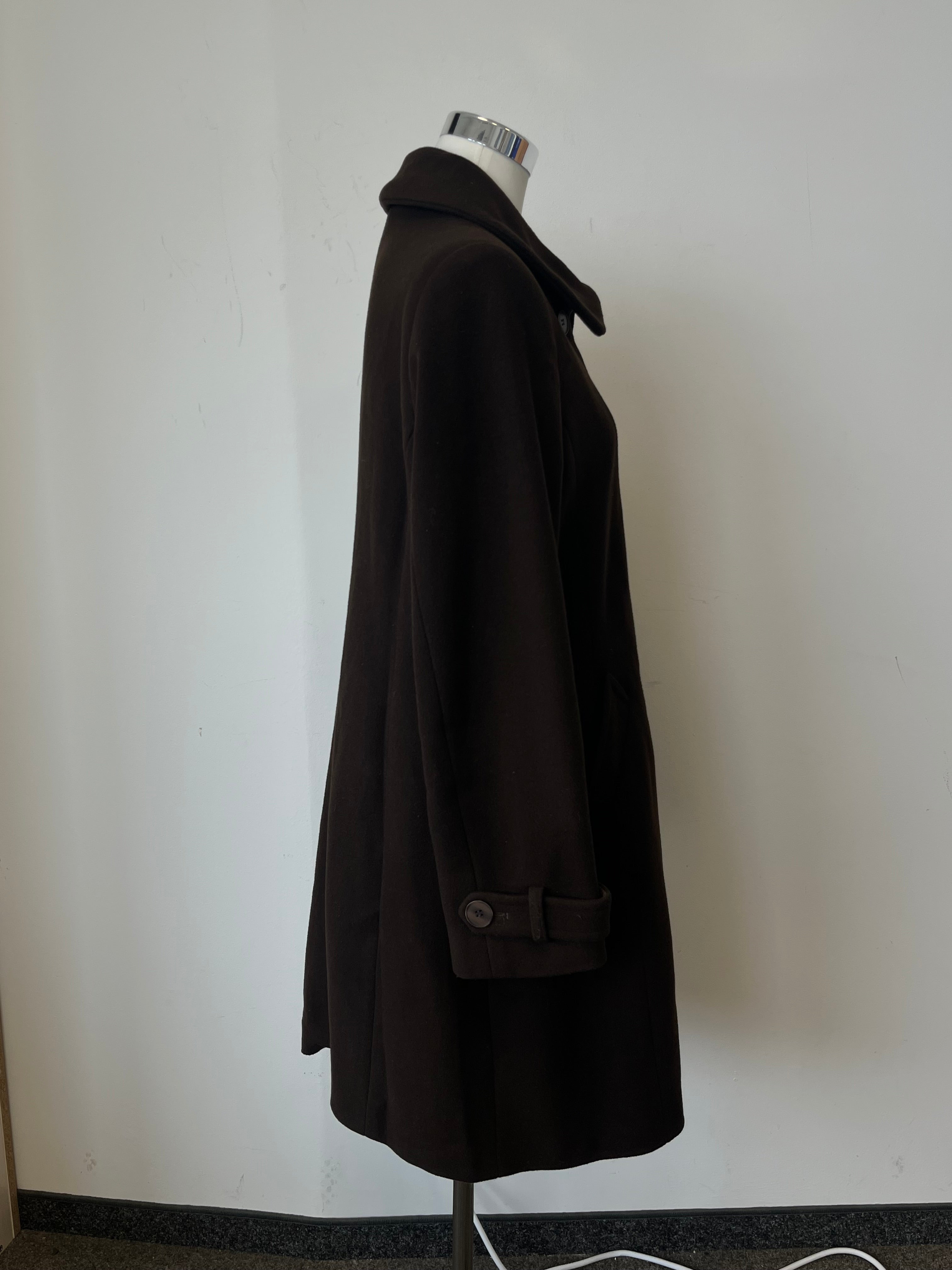 Newhouse Wollmix Car Coat Dunkelbraun Gr. 40 Sehr Gut