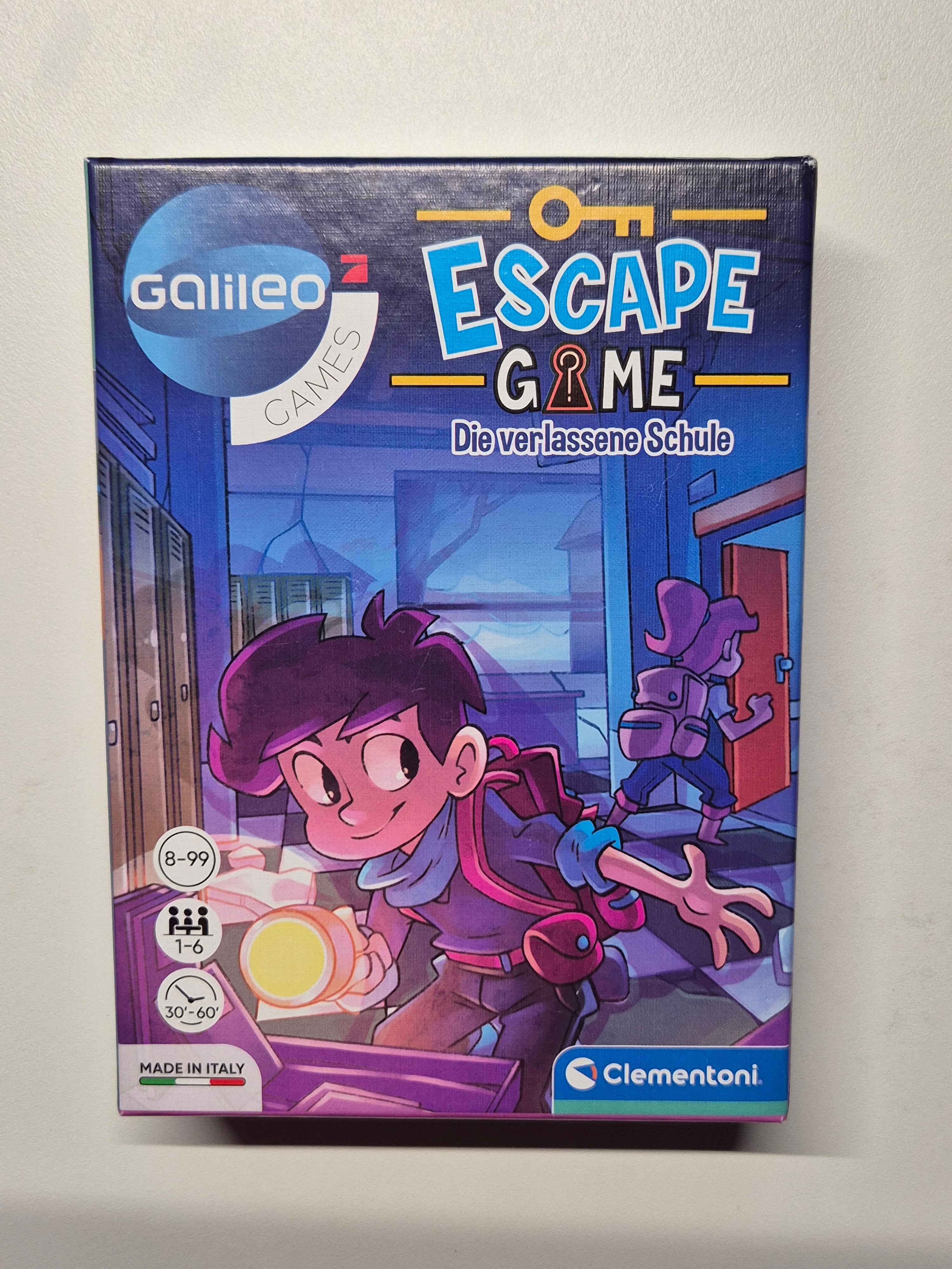 Clementoni Escape Game „Die verlassene Schule“, sehr guter Zustand, Medium, bunt