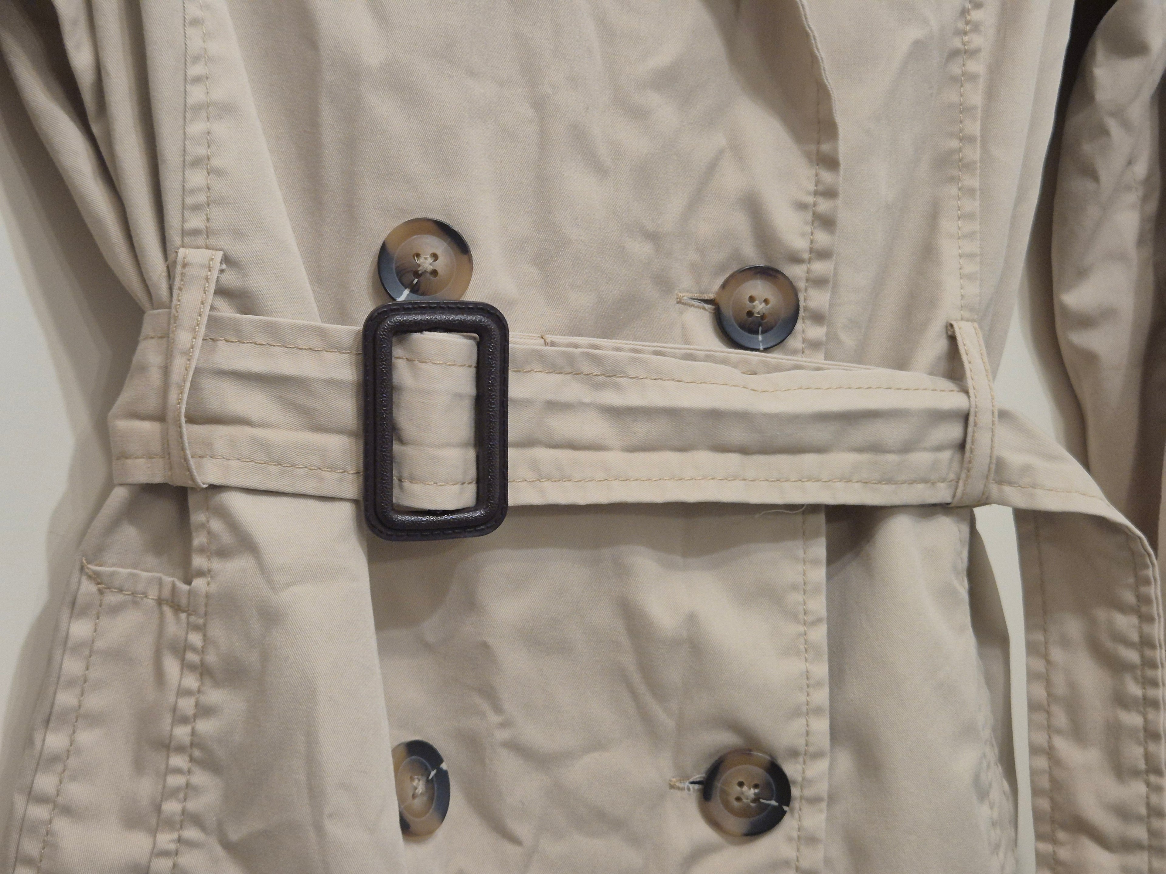Stradivarius Classic Trench Coat, Size M, Beige, Normal Use