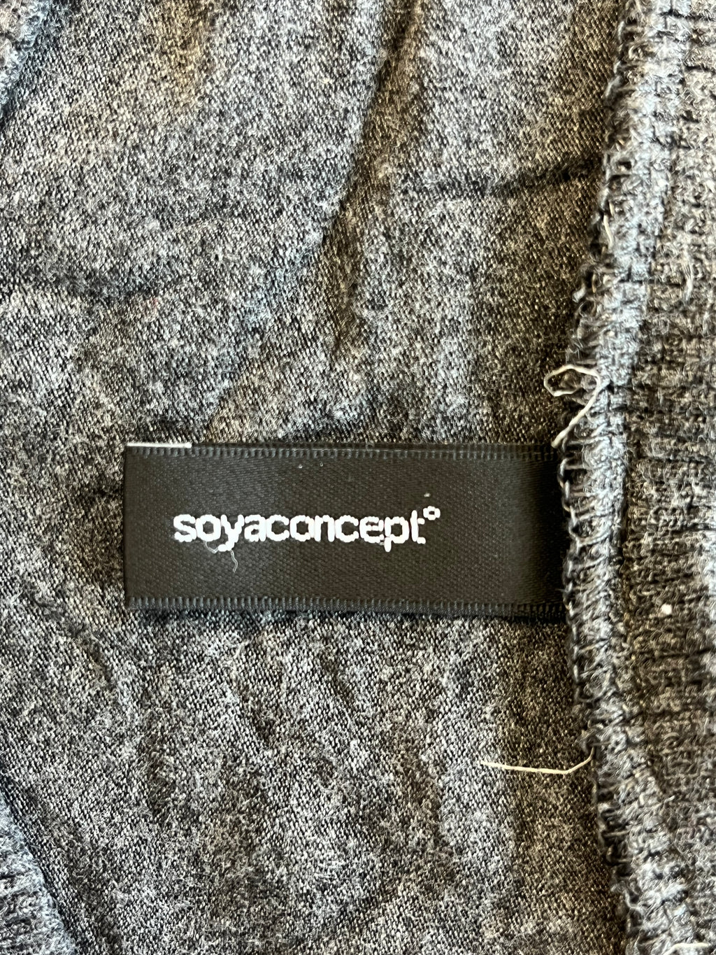 Soyaconcept Tunic Blouse – Black, Brass Buttons, Size M, Good Condition