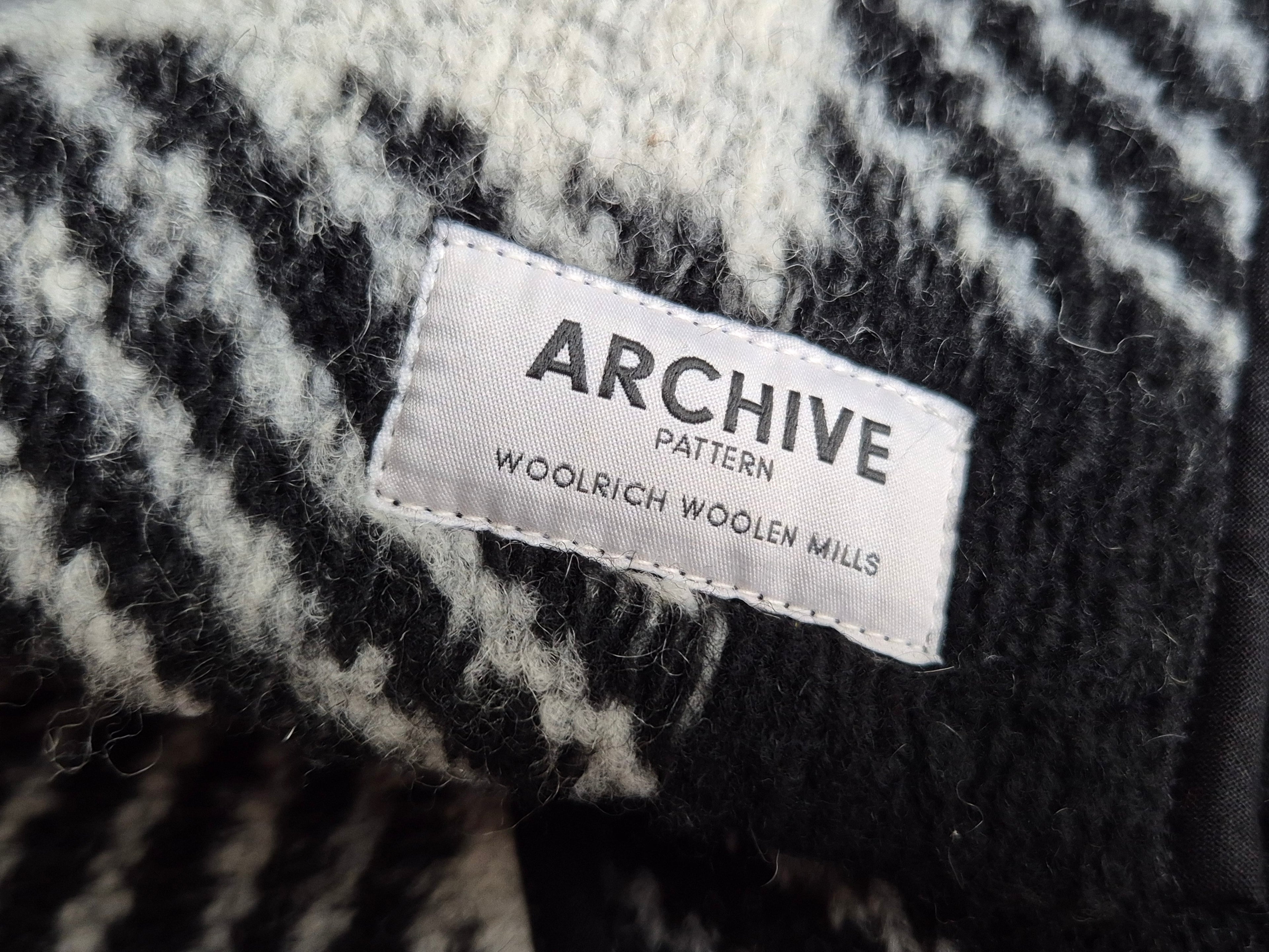 Woolrich „Gentry“ Mantel | S | Schwarz-Weiß Karo | Sehr gut