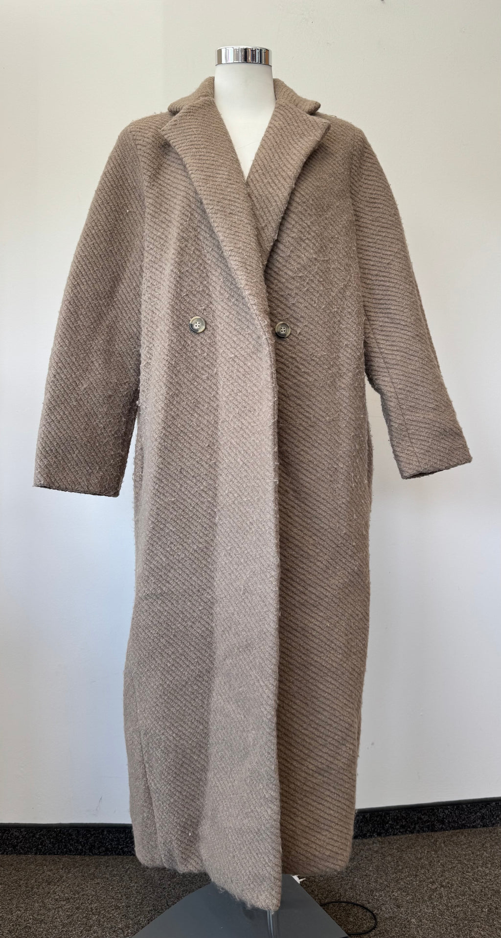 Cloche Paris Wollmix Mantel, beige, Gr. M, sehr guter Zustand