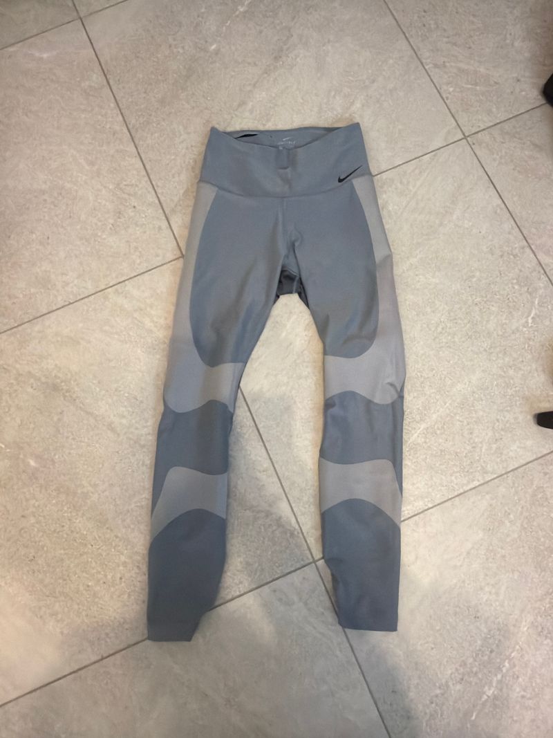 Nike One Dri-FIT Colour-Block Tights – Women's M, Grey, Very Good