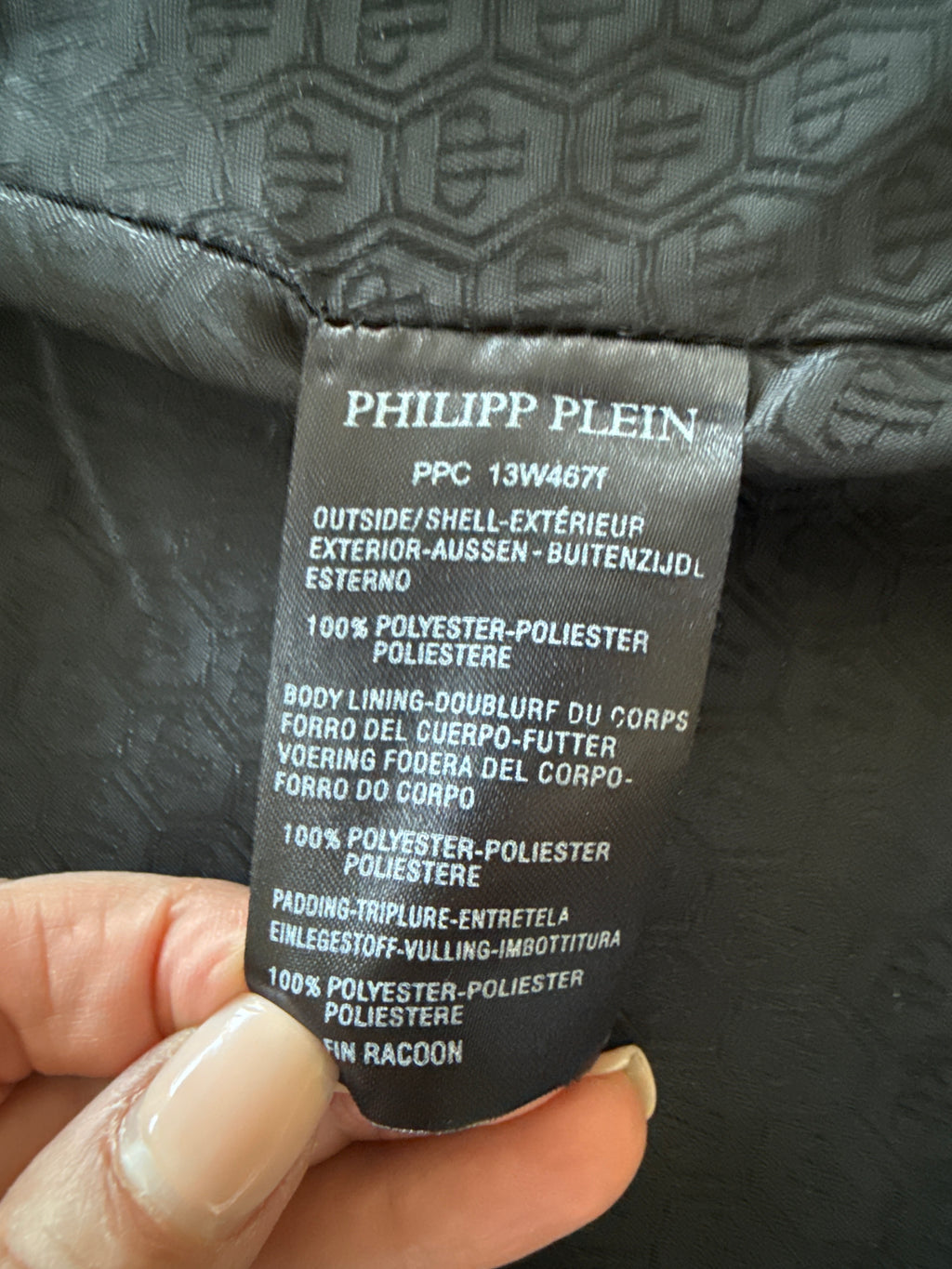 Philipp Plein Couture Biker Mantel – PPC 13W4677, Damen, L, Schwarz, Sehr Gut
