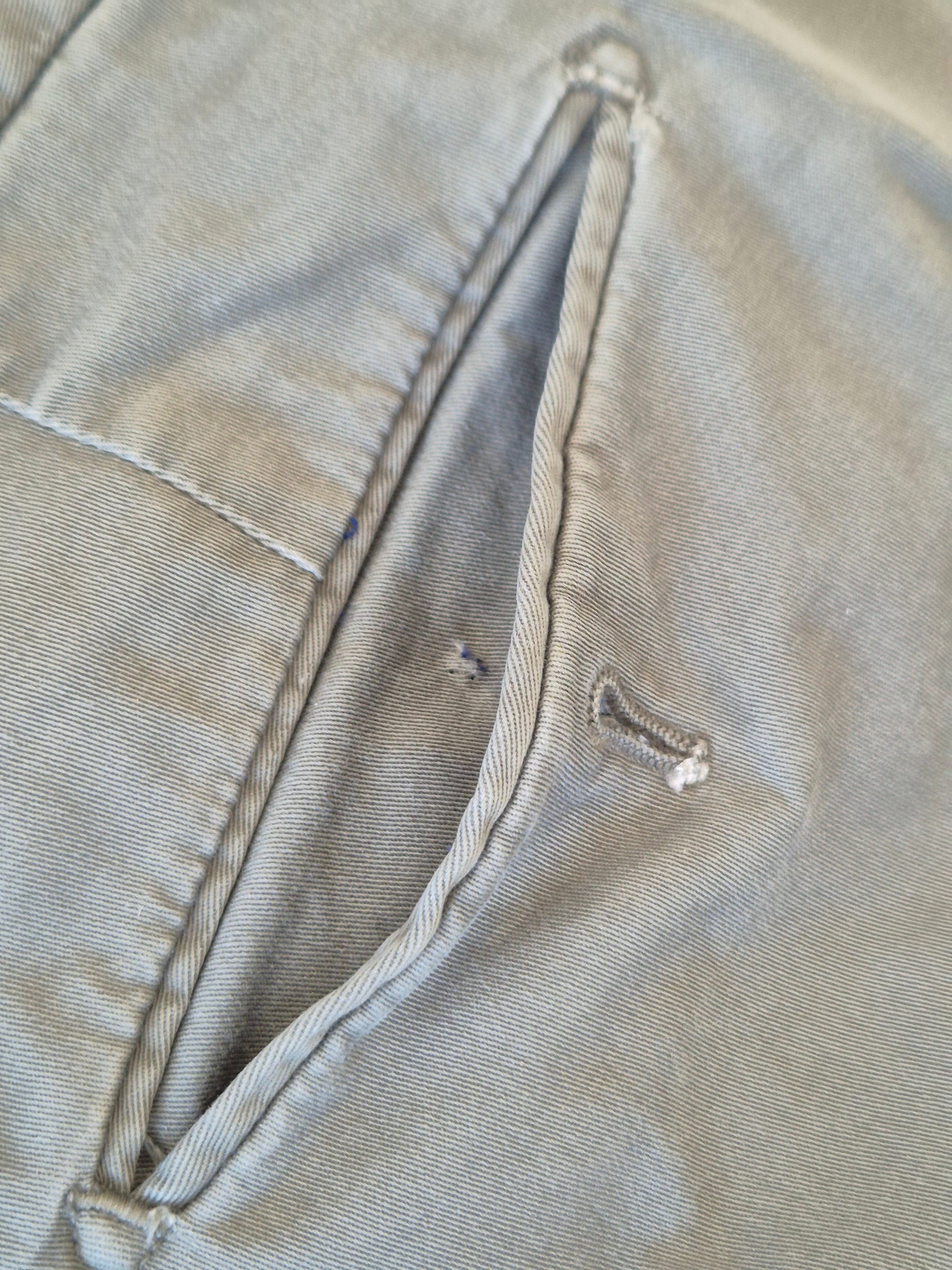Massimo Dutti Slim Fit Chino – Khaki, Gr. 46 (US 36), Gebraucht