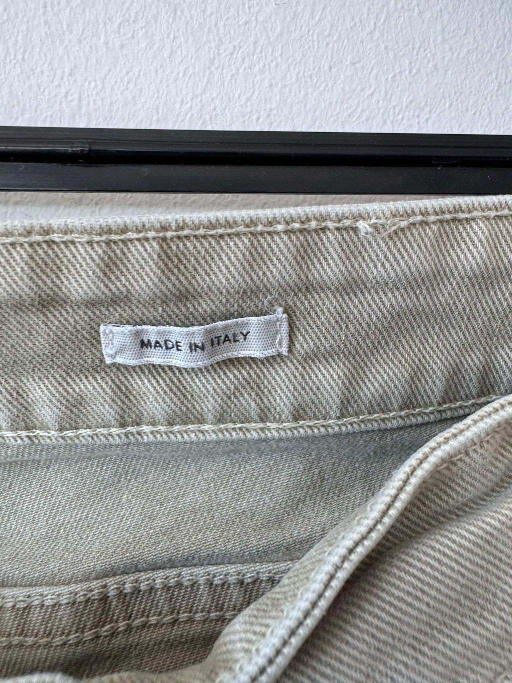 Closed „Unity Slim“ Damen Jeans, Gr. 30, stone beige, gebraucht, Made in Italy