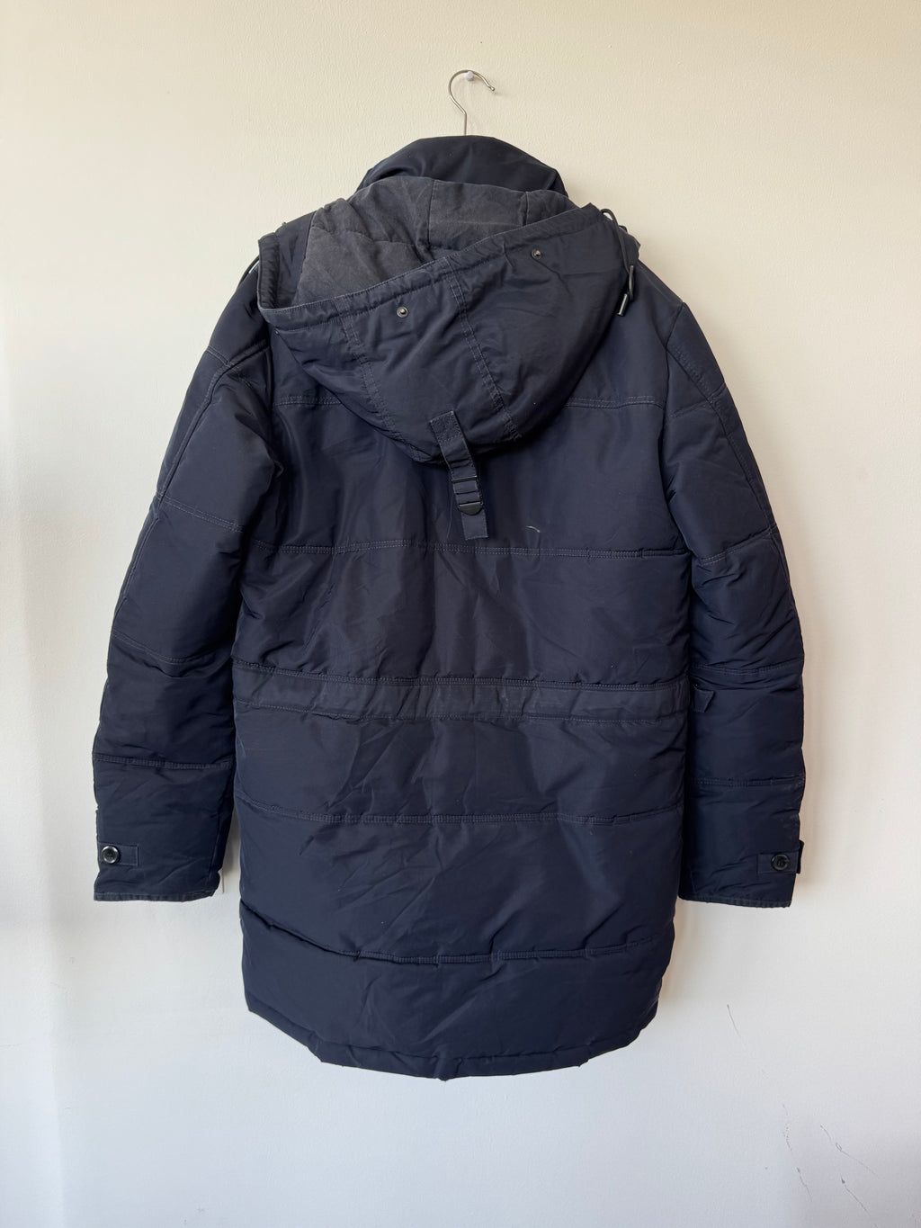 Zara Man Puffer Parka, Gr. M, Schwarz – warmer Wintermantel, gebraucht
