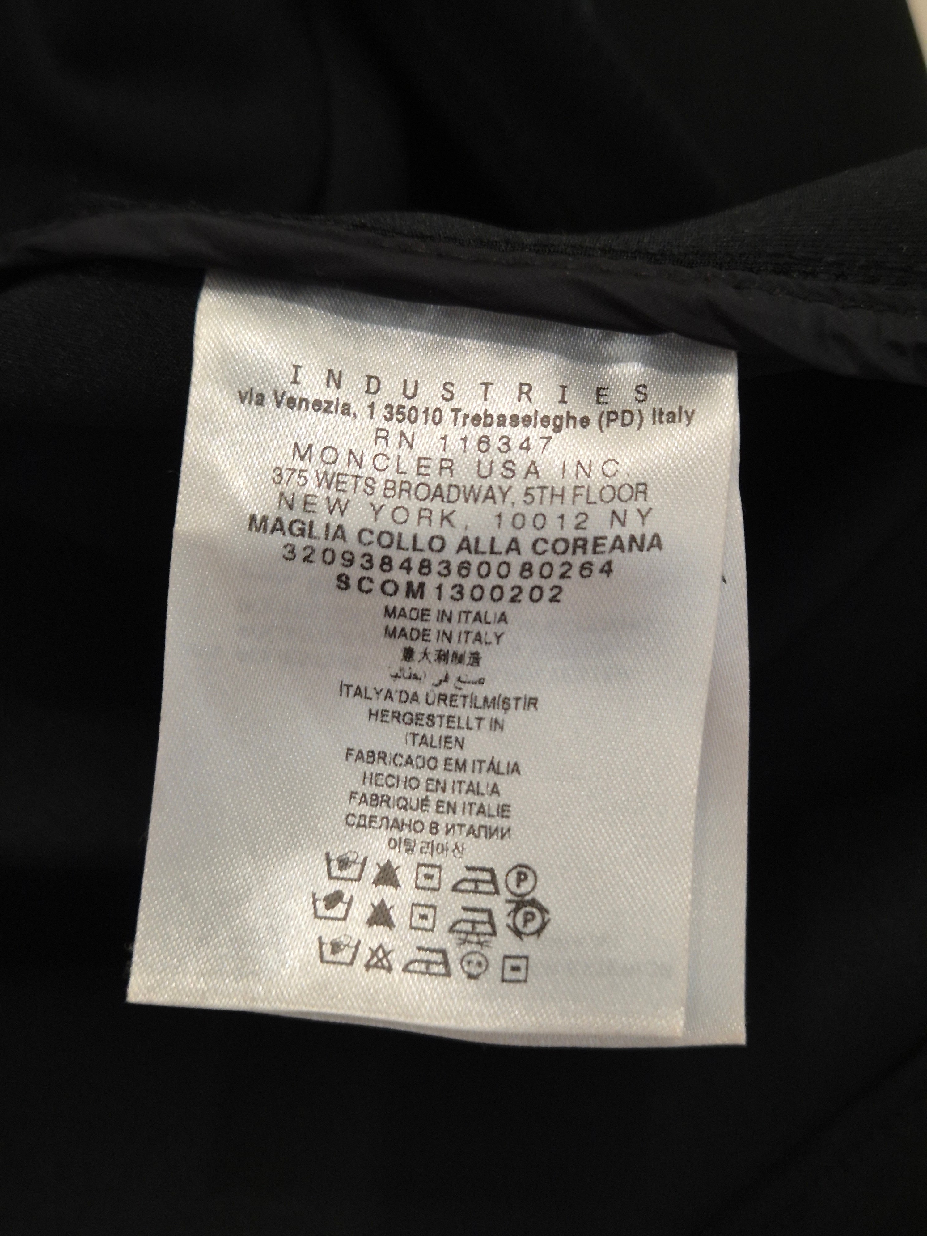 Moncler Damen Lederjacke VGH Serie Schwarz Größe M – Authentisch QR Code