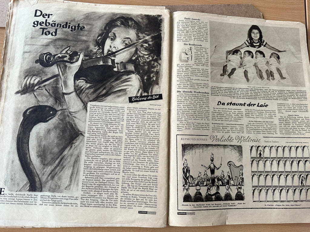 Frankfurter Illustrierte Nr. 15 – Vintage Magazin, 2 Stück, guter Zustand