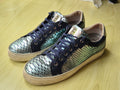 Roberto Botticelli Limited Python-Leder Sneakers Blau/Aqua Gr. 38, guter Zustand