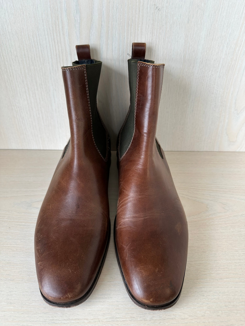 Tommy Hilfiger Comfort Tambo Chelsea Boots EU 42 Tan Leder, guter Zustand
