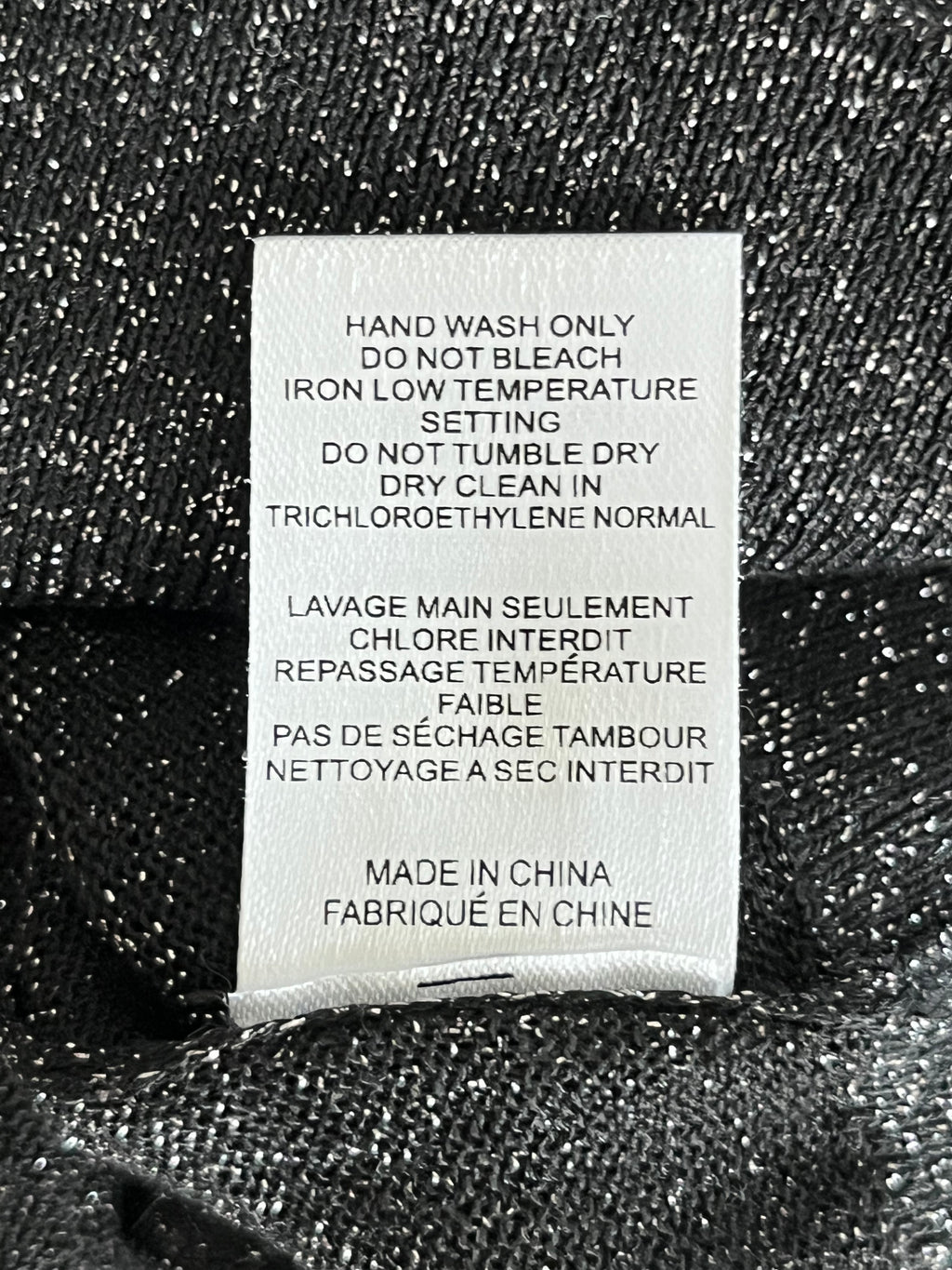 Joseph Lurex V-Ausschnitt Pullover XS Schwarz Metallic Sehr Gut