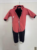 Reima Soutu Softshell Overall 86/92, pink/schwarz, guter Zustand