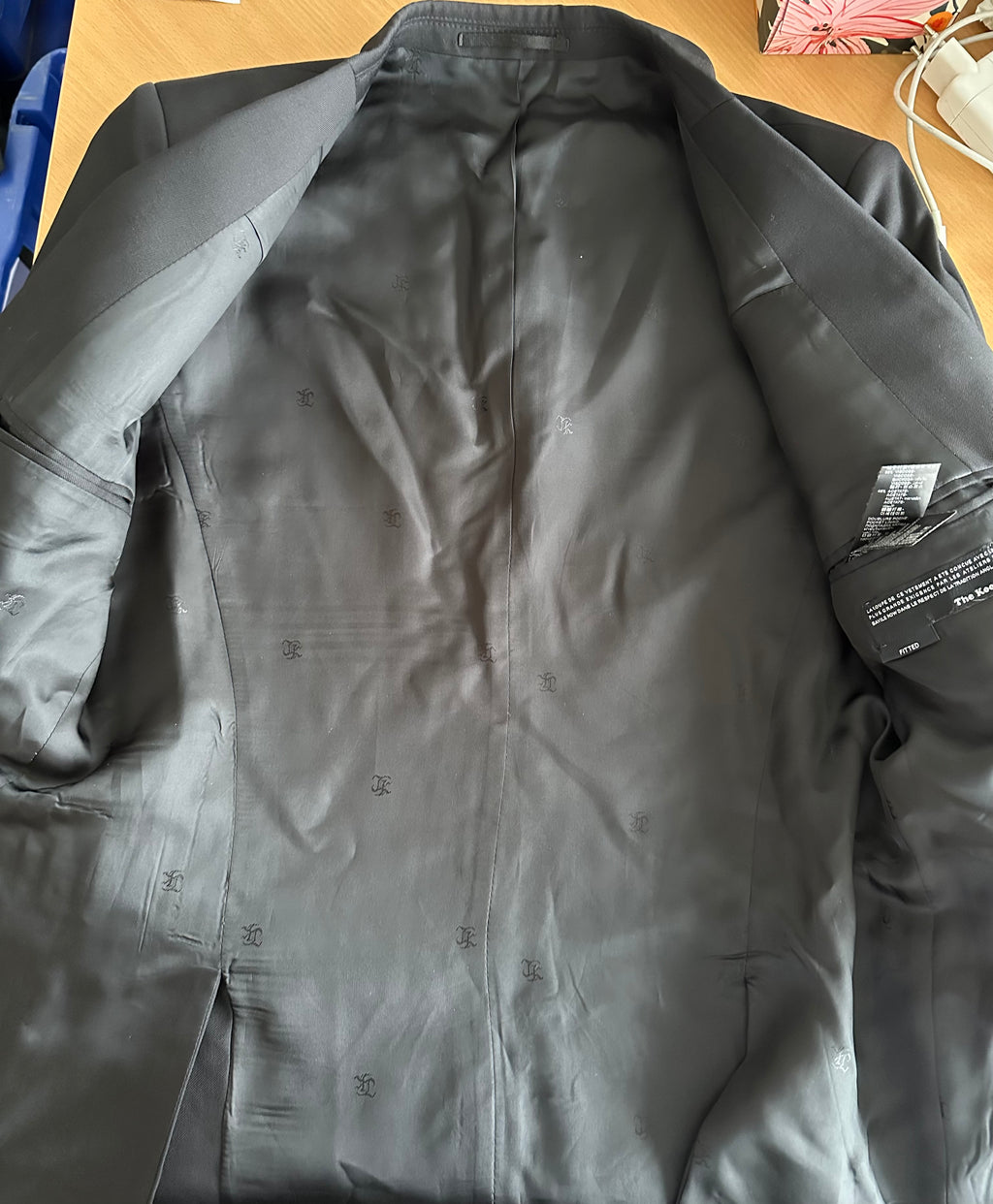 The Kooples Herren Blazer, Gr. 52, 100% Wolle, Schwarz, Sehr guter Zustand