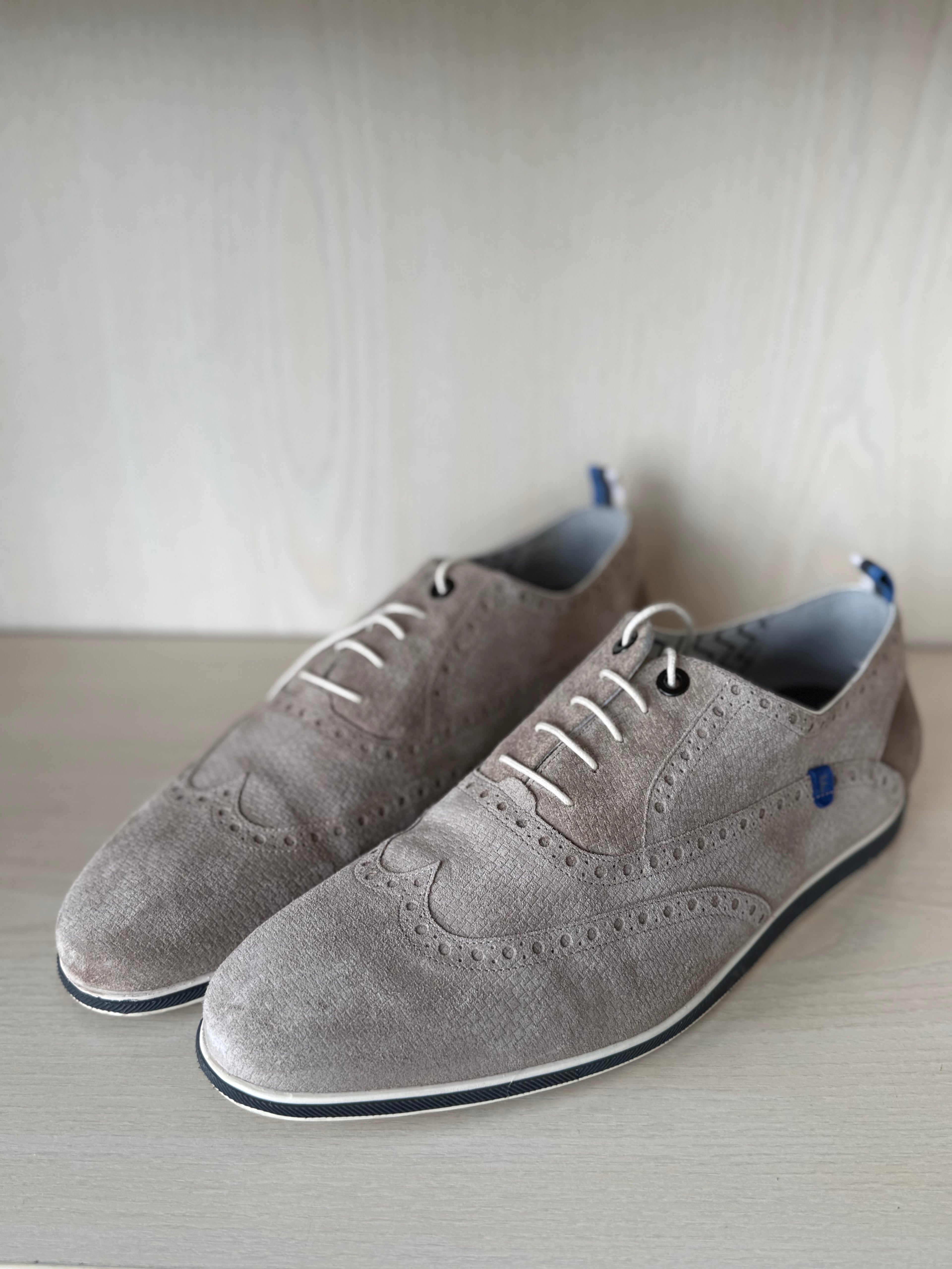 Floris van Bommel Oxford, Grau, Stitchlite, Gr. 43 1/3, Sehr guter Zustand