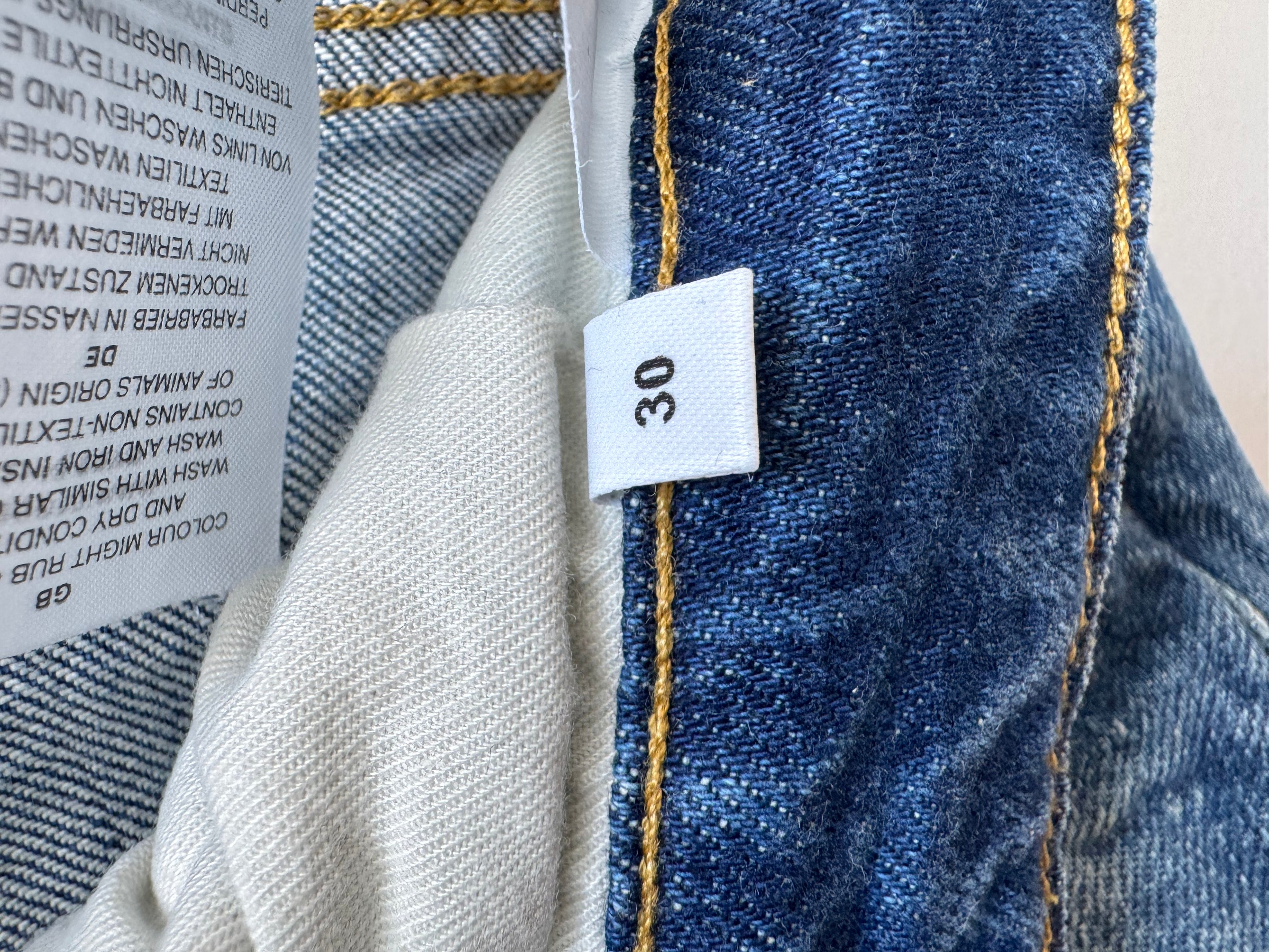 CLOSED Unity Slim Jeans W30 – blau, Stretch-Denim, Made in Italy, guter Zustand