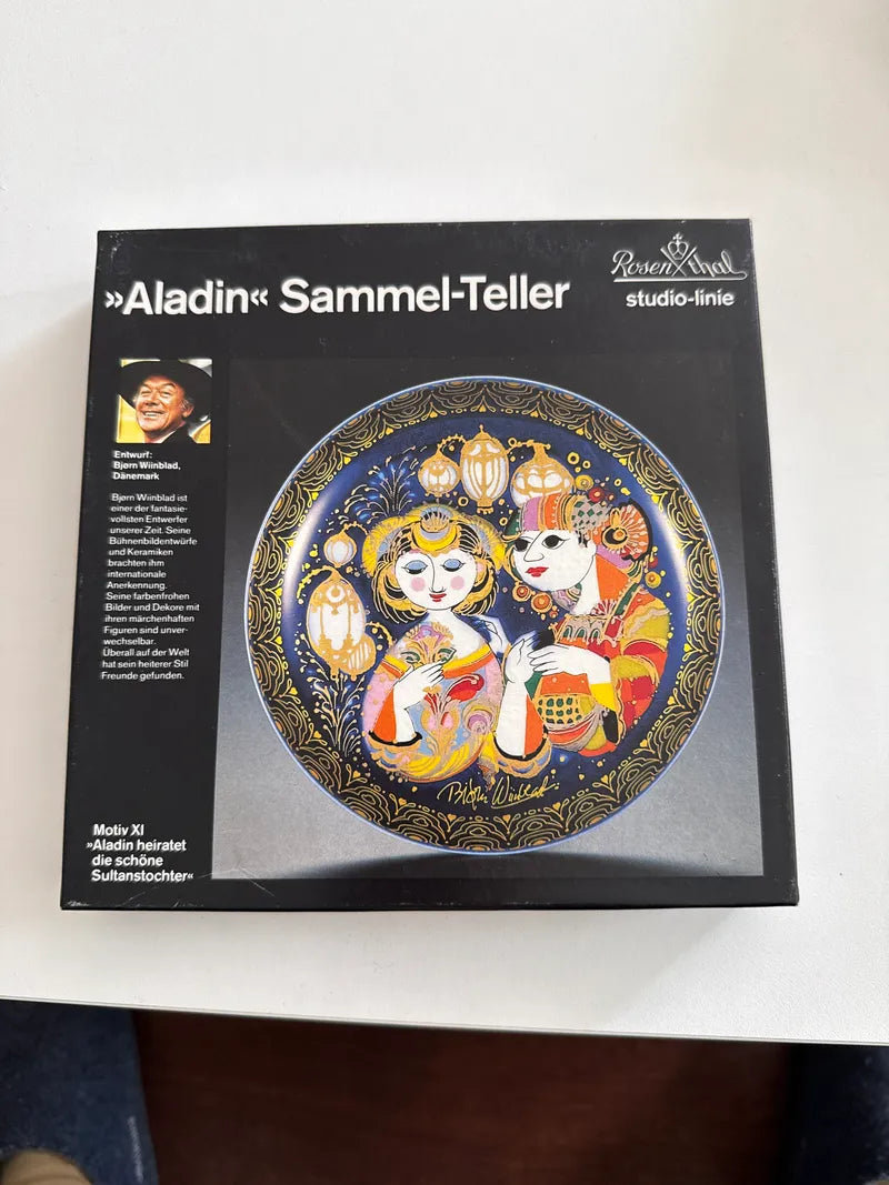 Rosenthal Studio-Line Aladdin XI Collector Plate, Porcelain, Excellent, Boxed