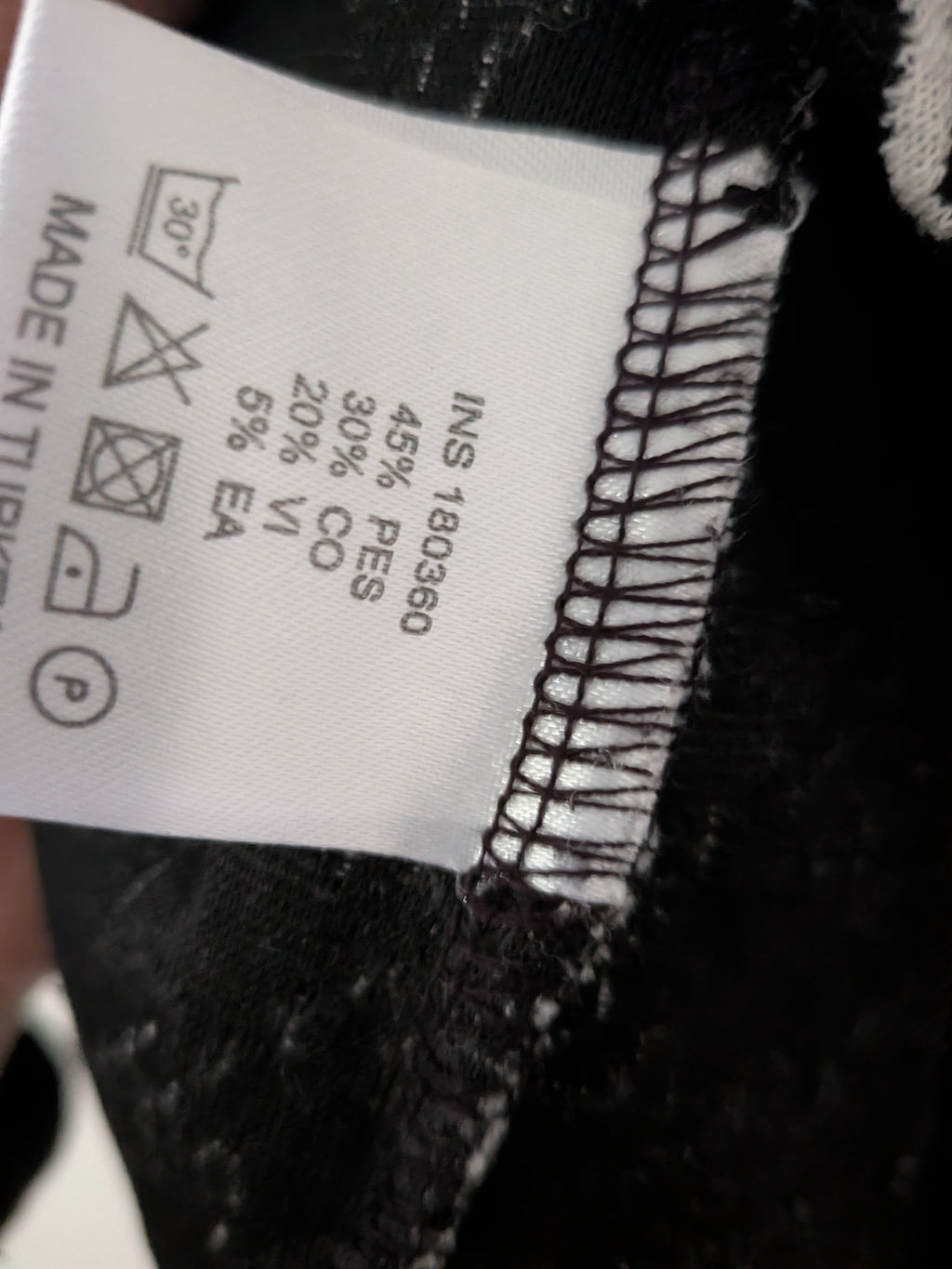 Leichter Hahnentritt-Jersey-Blazer von In Shape, XL, Schwarz-Weiß, sehr gut