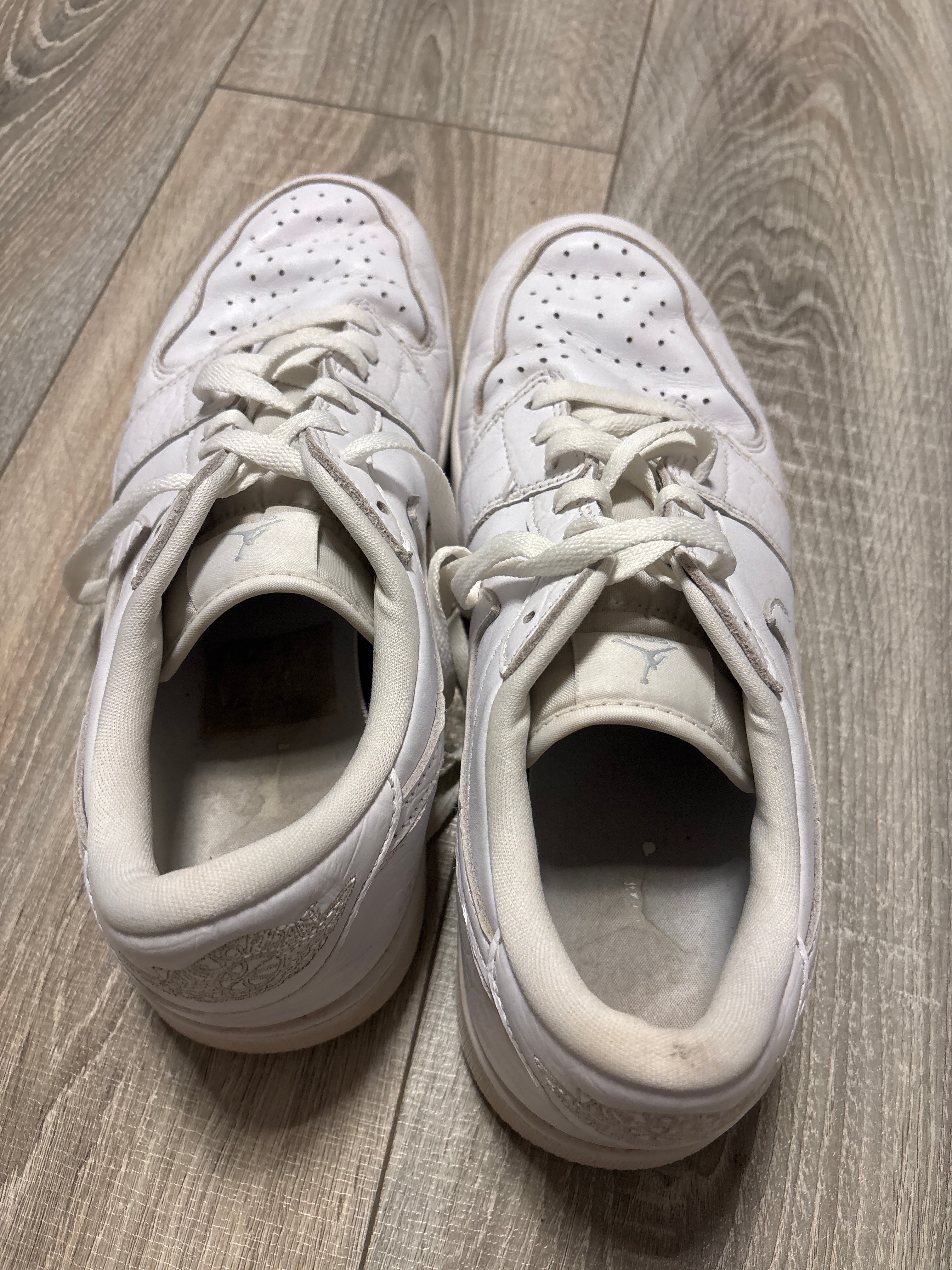 Nike Air Jordan 1 Low G 'Triple White' EU 44,5 Weiß Golf Sneaker Guter Zustand