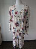 Julie Brandt Mari Dress – 100% Silk, Multicolor Floral, Size 38, Good Condition