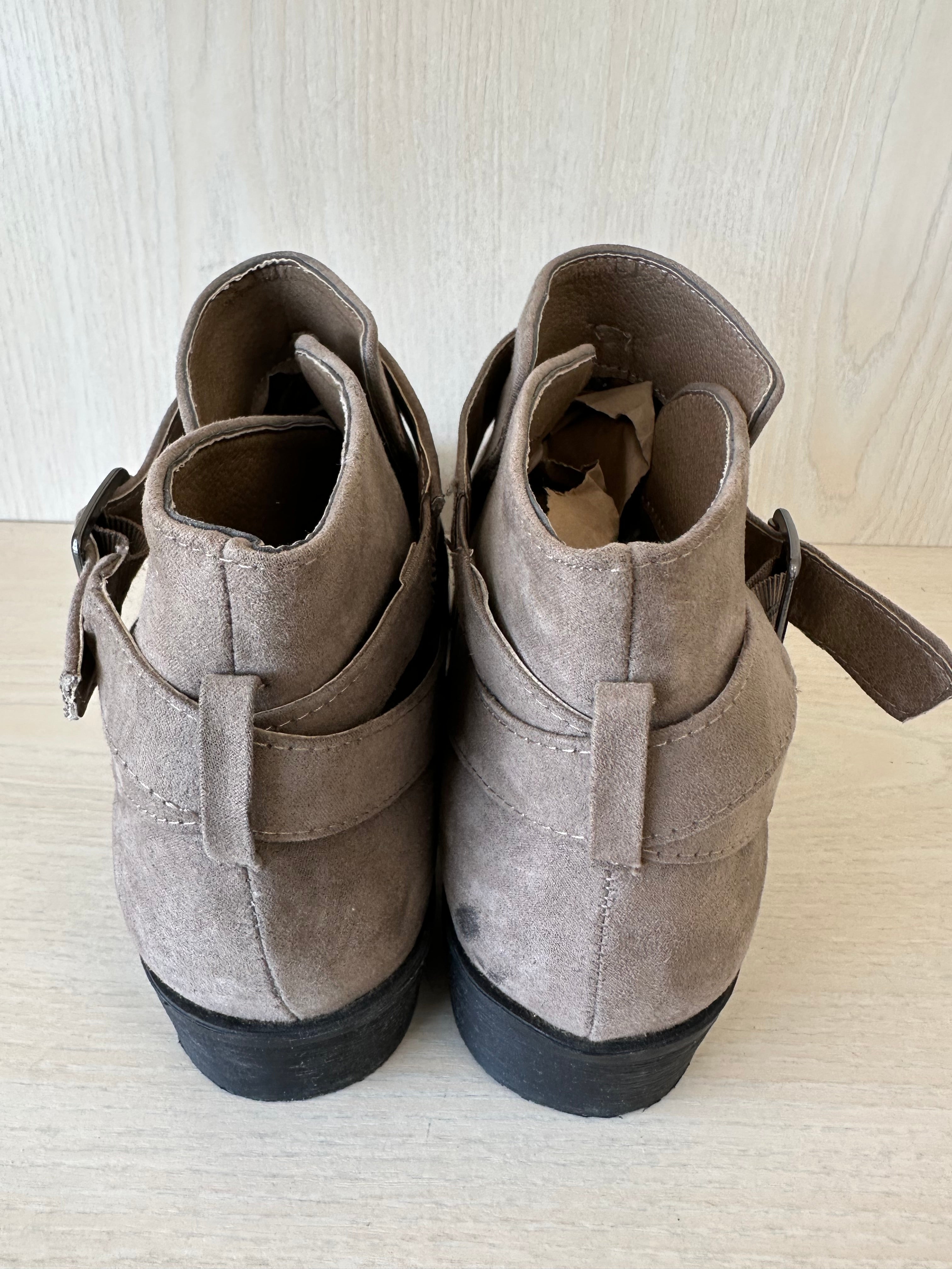 New Look „Carlos“ Wildleder-Stiefeletten, Gr. EU 42, grau, gebraucht