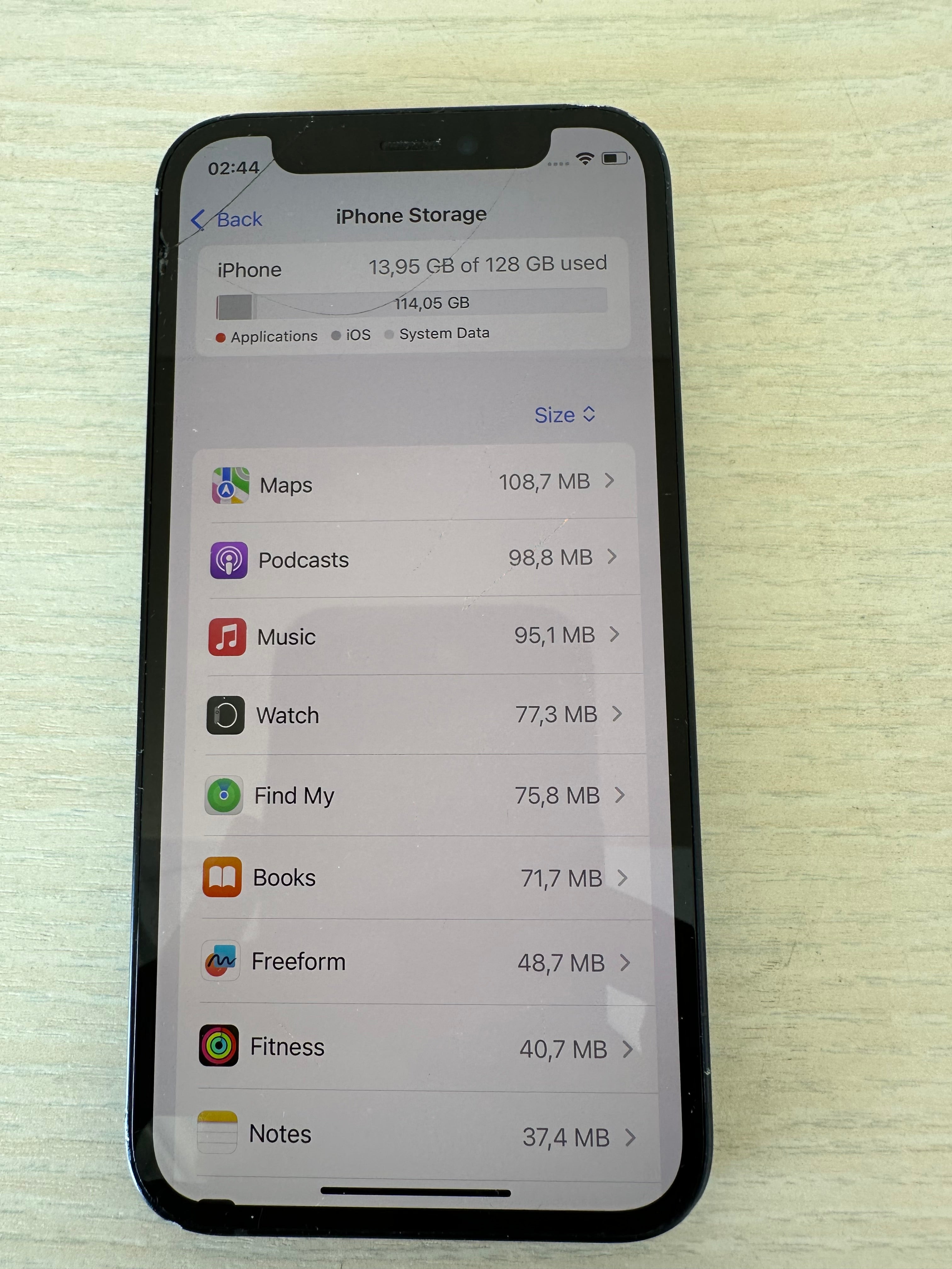 Apple iPhone 12 mini 128GB Black (A2399 EU) Poor, Back Glass Broken, With Case