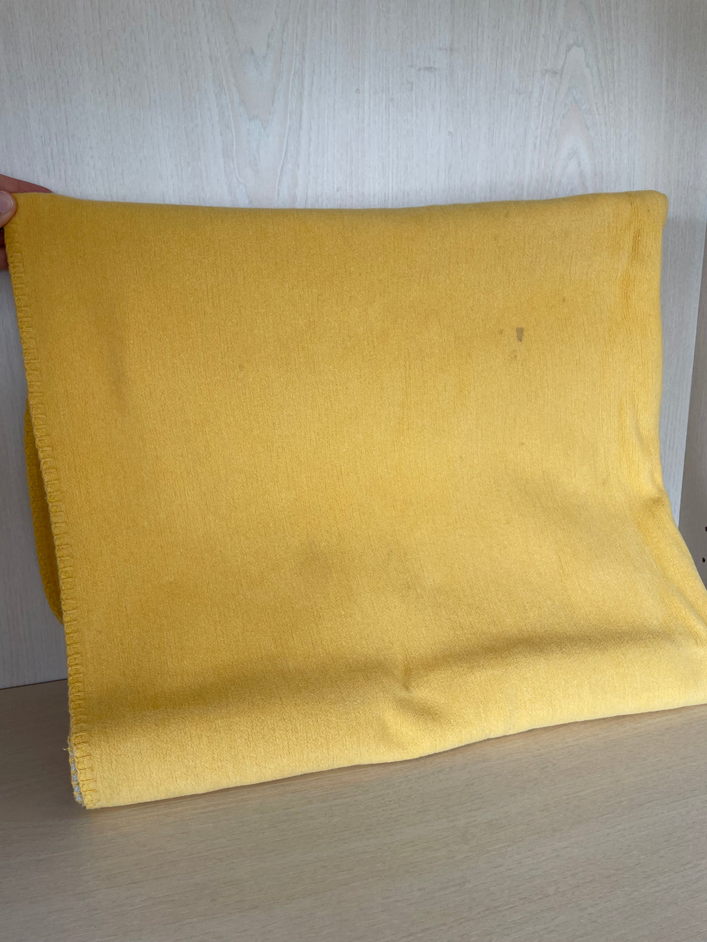 PAD Concept Reversible Blanket Yellow/Grey 145x175cm Cotton Blend Poor Condition