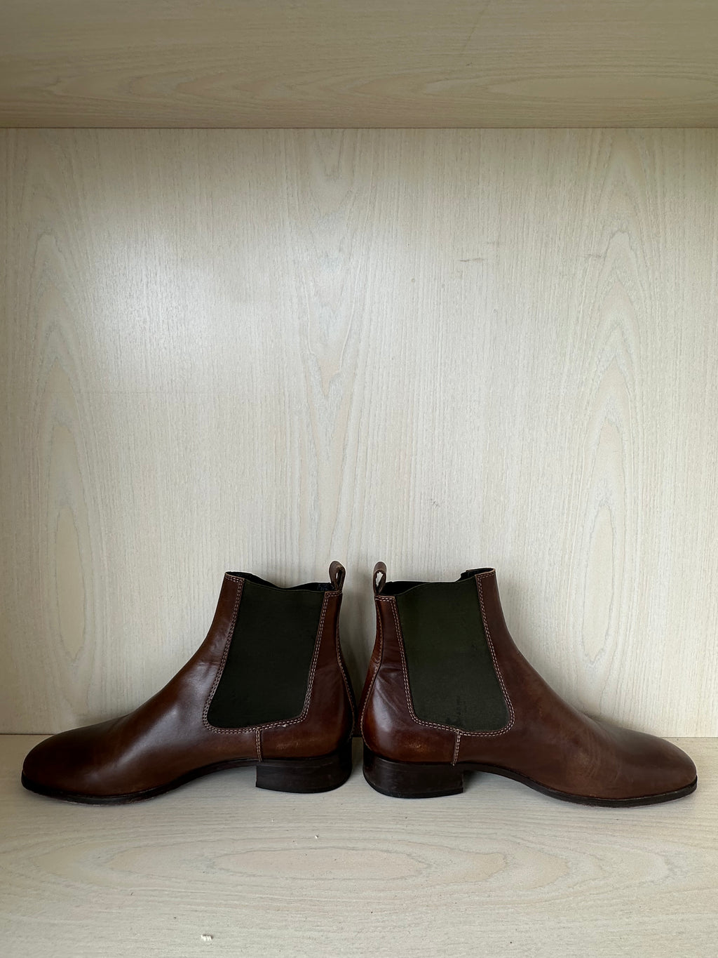 Tommy Hilfiger Comfort Tambo Chelsea Boots EU 42 Tan Leder, guter Zustand