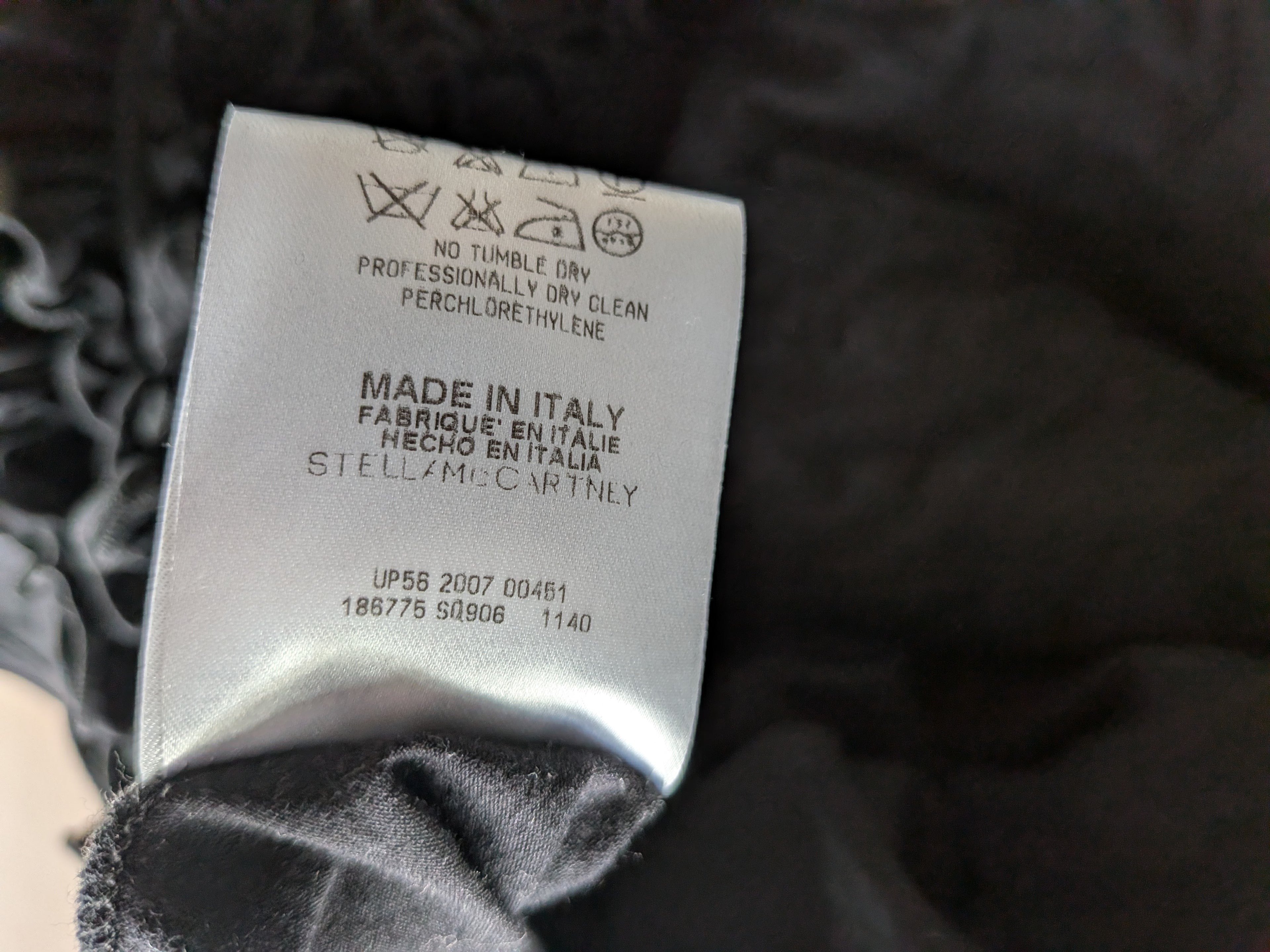 Stella McCartney Ruffle-Hem Minikleid – Schwarz, Gr. 36, 100% Baumwolle, Top