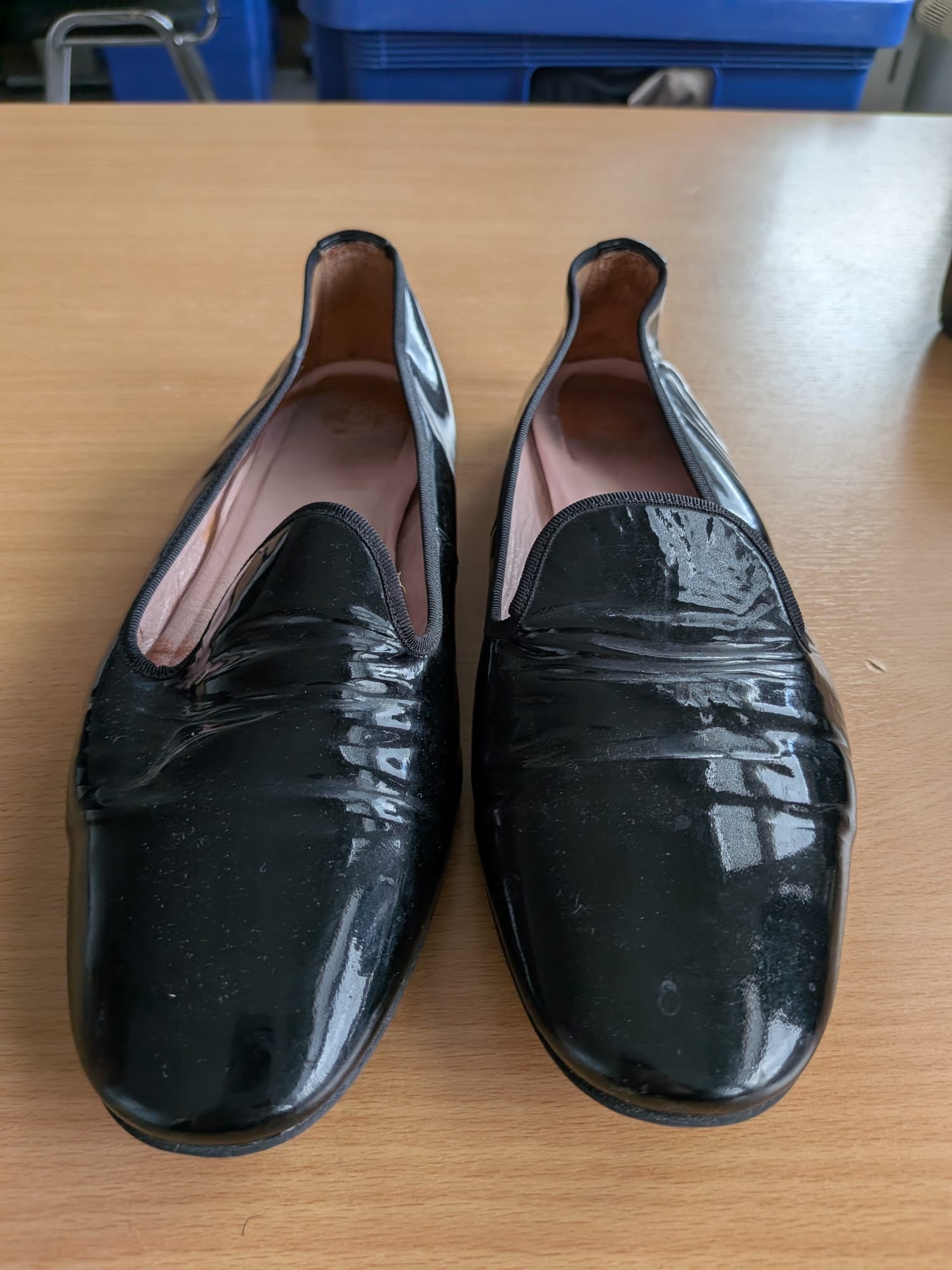 Pretty Ballerinas Penny Loafer Lackleder Schwarz, Gr. 40 – Guter Zustand