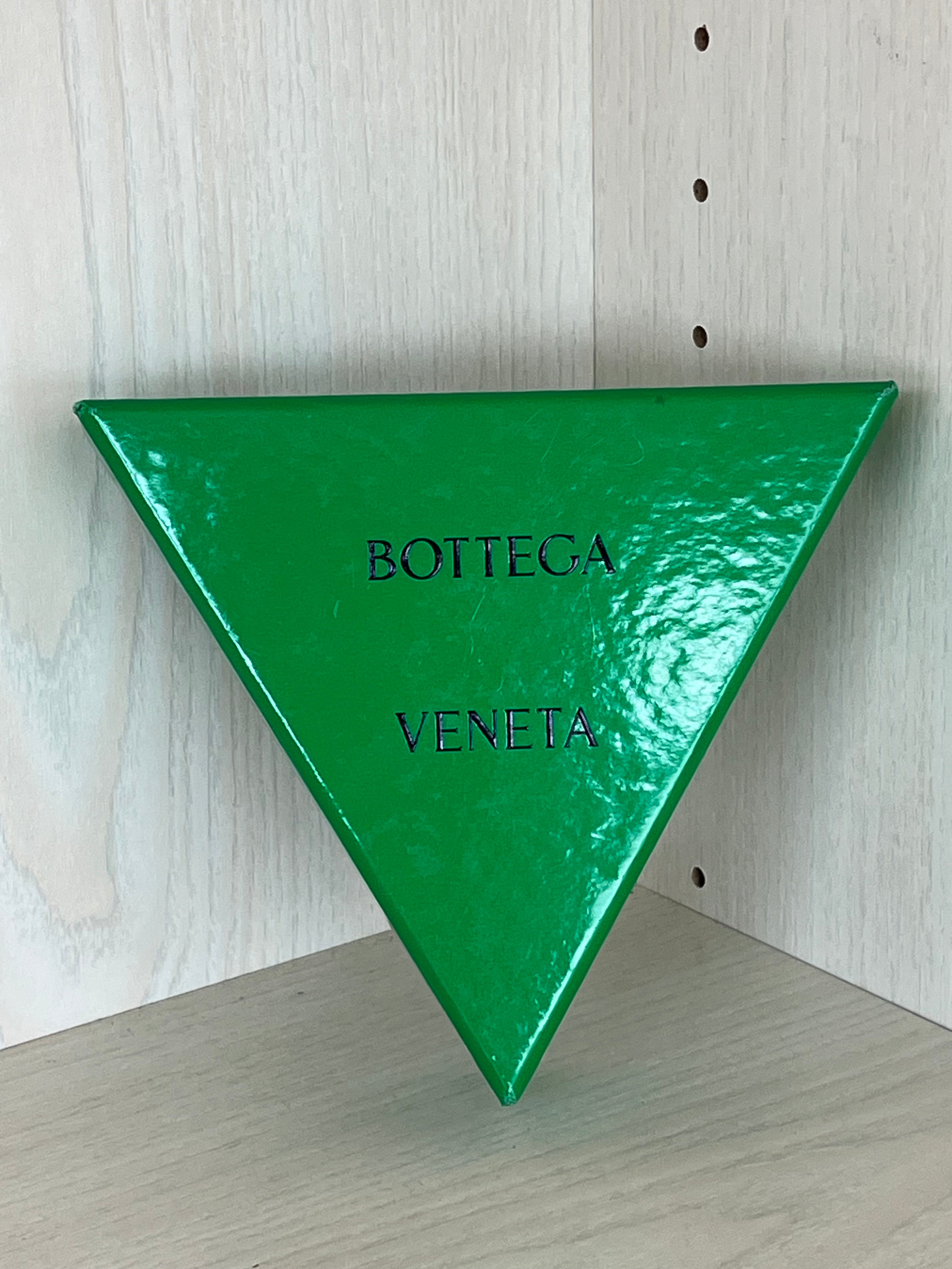 Bottega Veneta Twisted Hoop Ohrringe, Parakeet Grün, 925 Silber, Sehr Gut