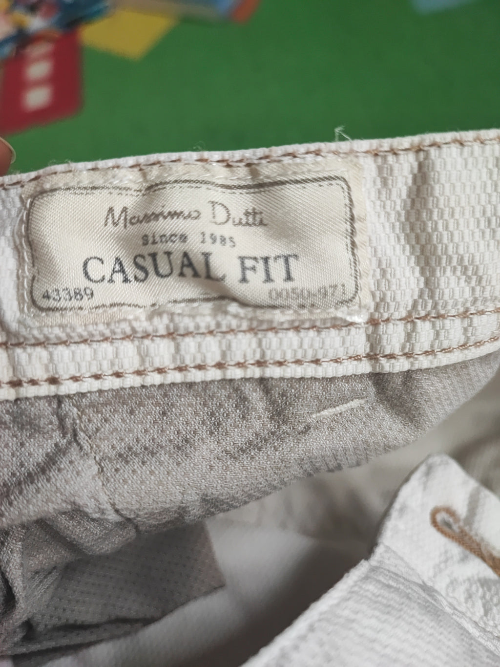Massimo Dutti Casual Fit Chino, Weiß, Größe 46, Sehr guter Zustand