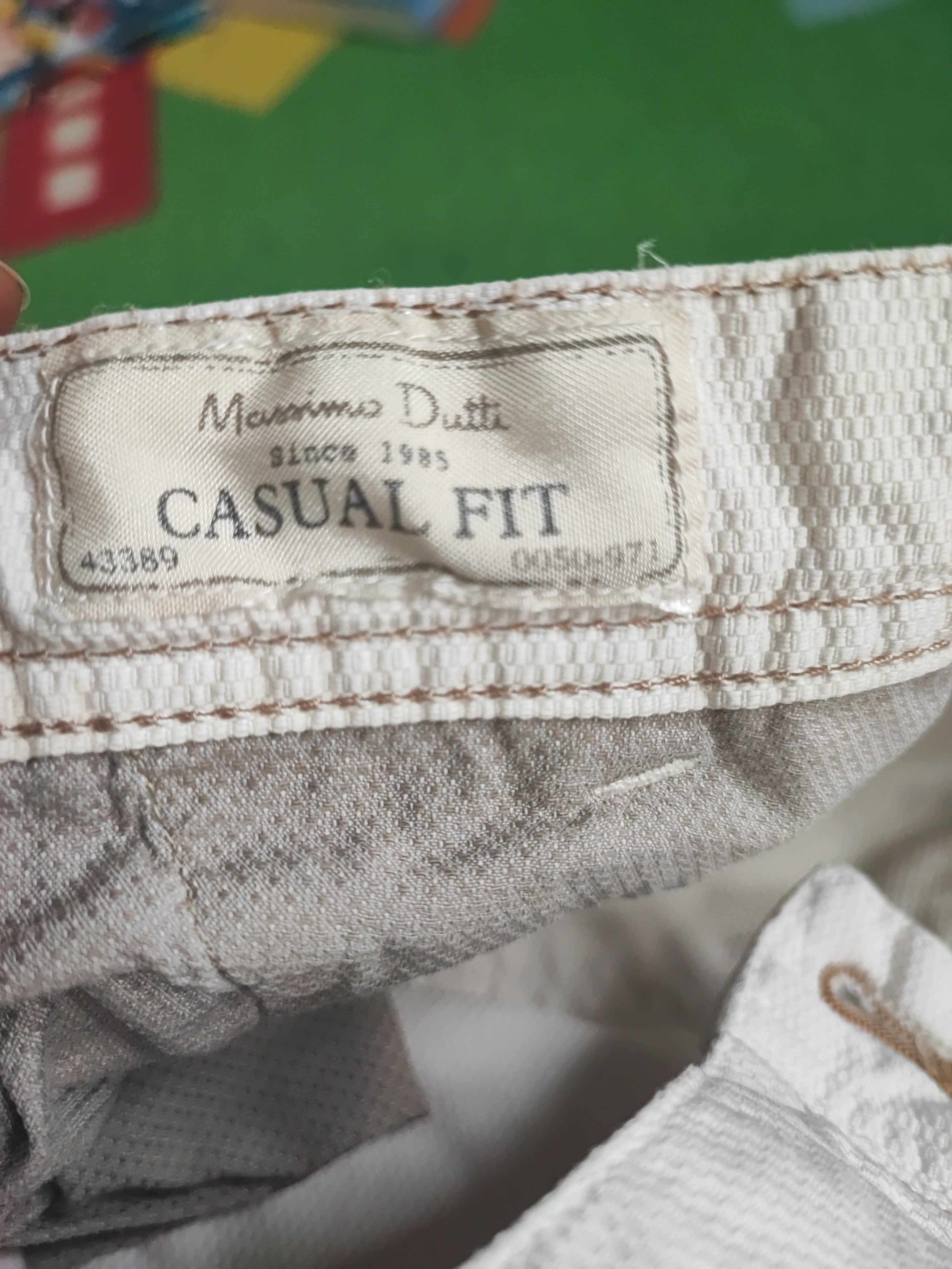 Massimo Dutti Casual Fit Chino, Weiß, Größe 46, Sehr guter Zustand