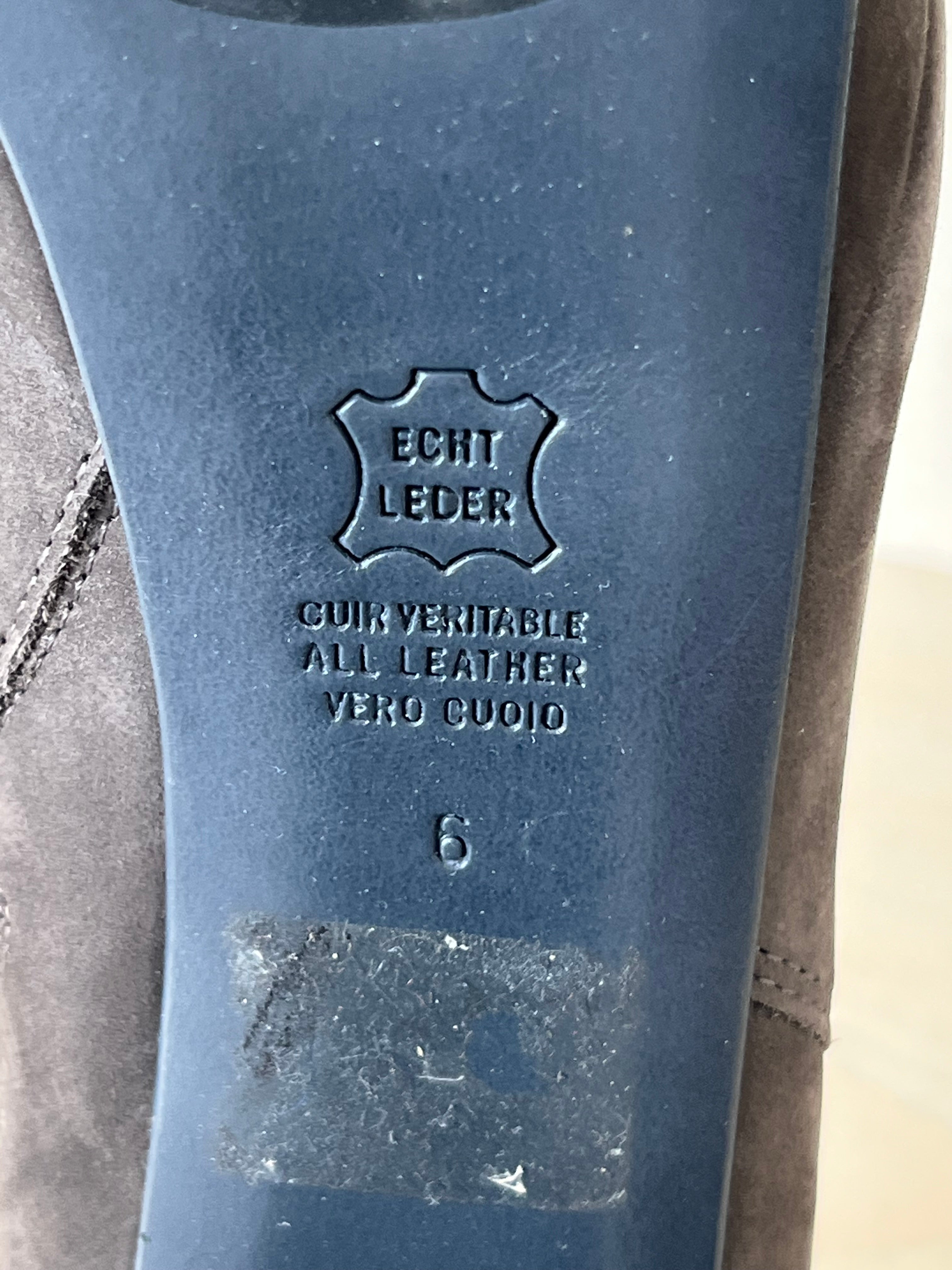Kennel & Schmenger Ankle Boots – Veloursleder, Taupe, Gr. 38, Sehr Gut