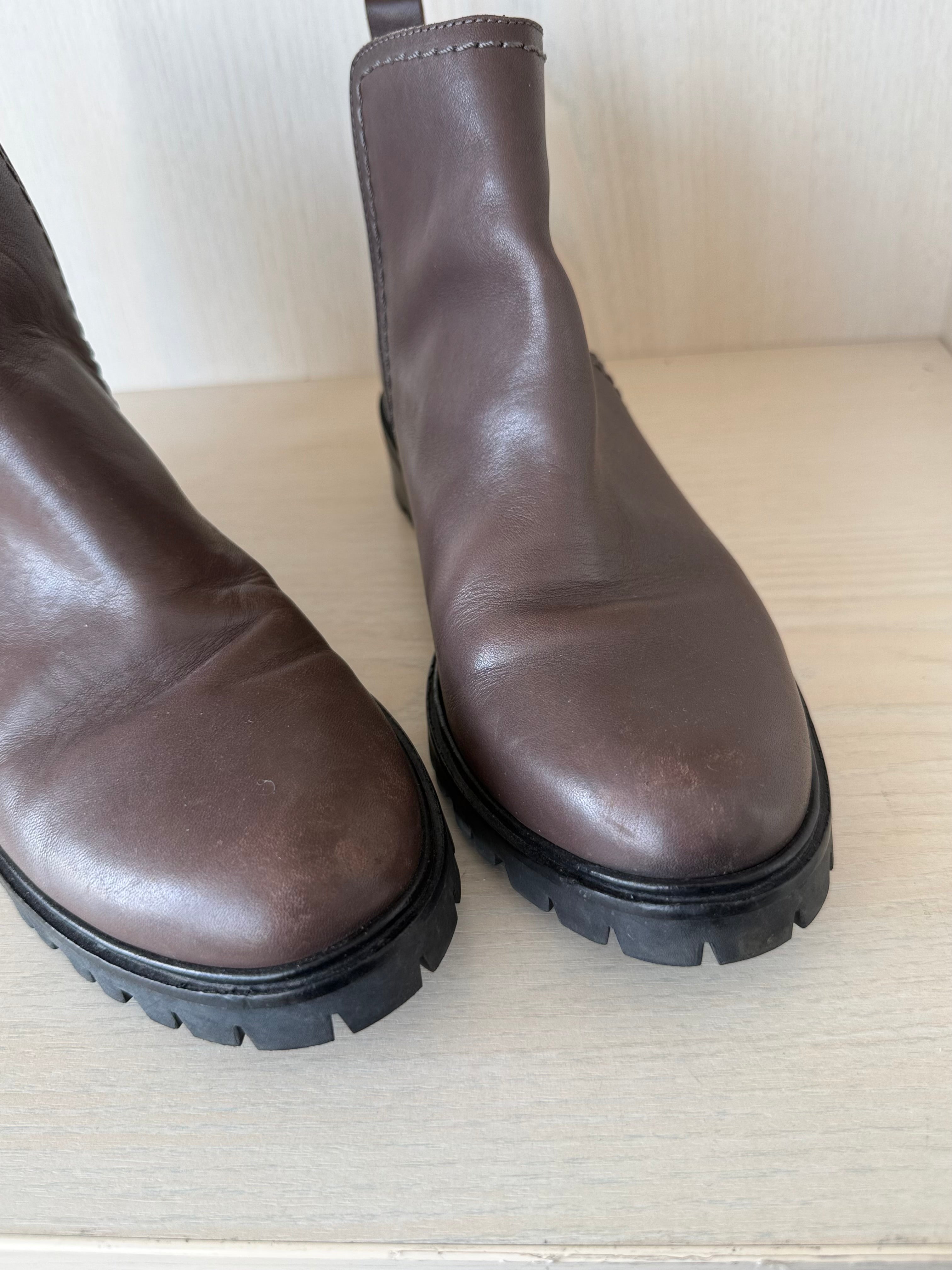 Schumacher Chelsea Boots Braun Leder Gr. 38 – sehr guter Zustand