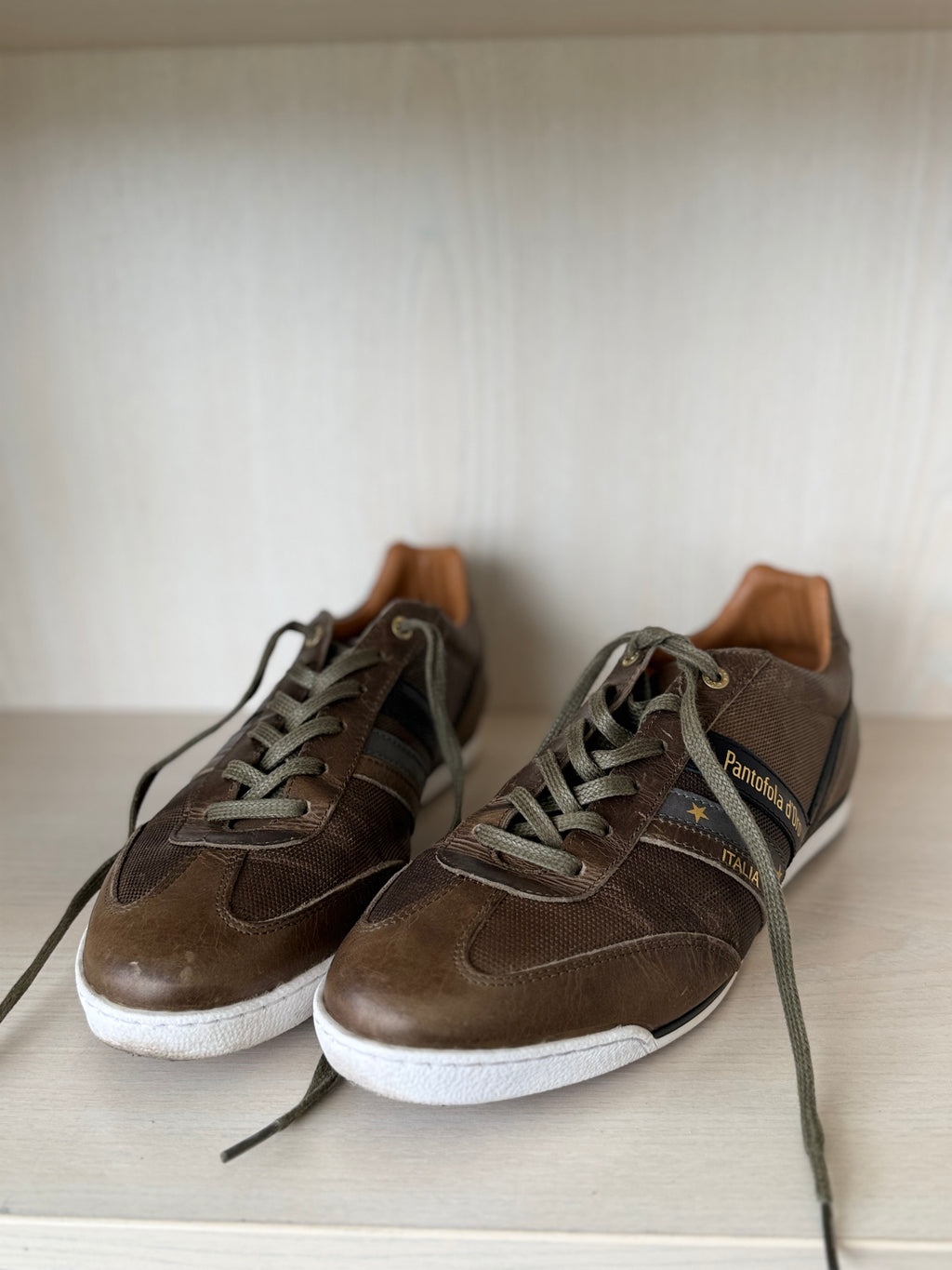 Pantofola d’Oro Imola Sneakers – Brown, EU 44, Very Good Condition