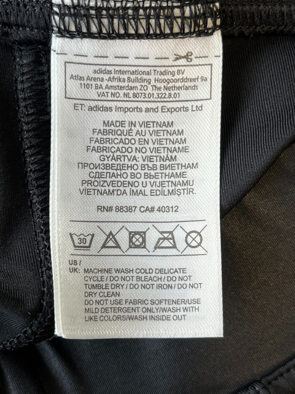 adidas by Stella McCartney Climalite Capri Leggings Black Small Like New