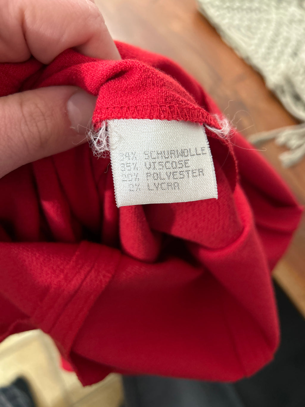 Bright Red Midi Dress, Compagnie La Rochelle, EU 40, Very Good Condition