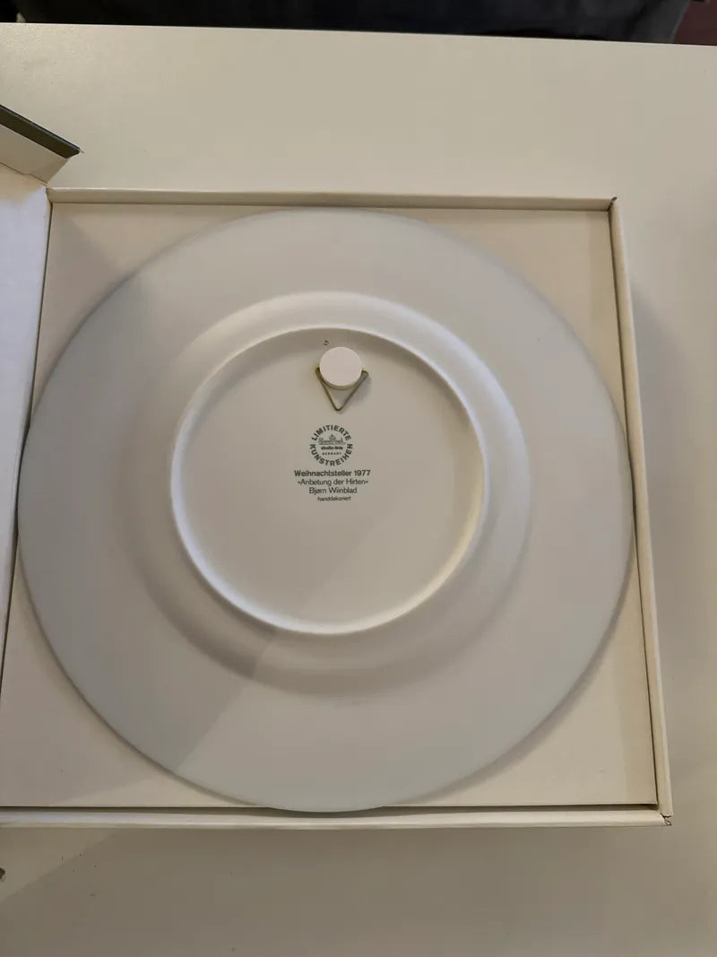 Rosenthal Christmas Collector Plate by Bjørn Wiinblad, Limited Edition, Boxed