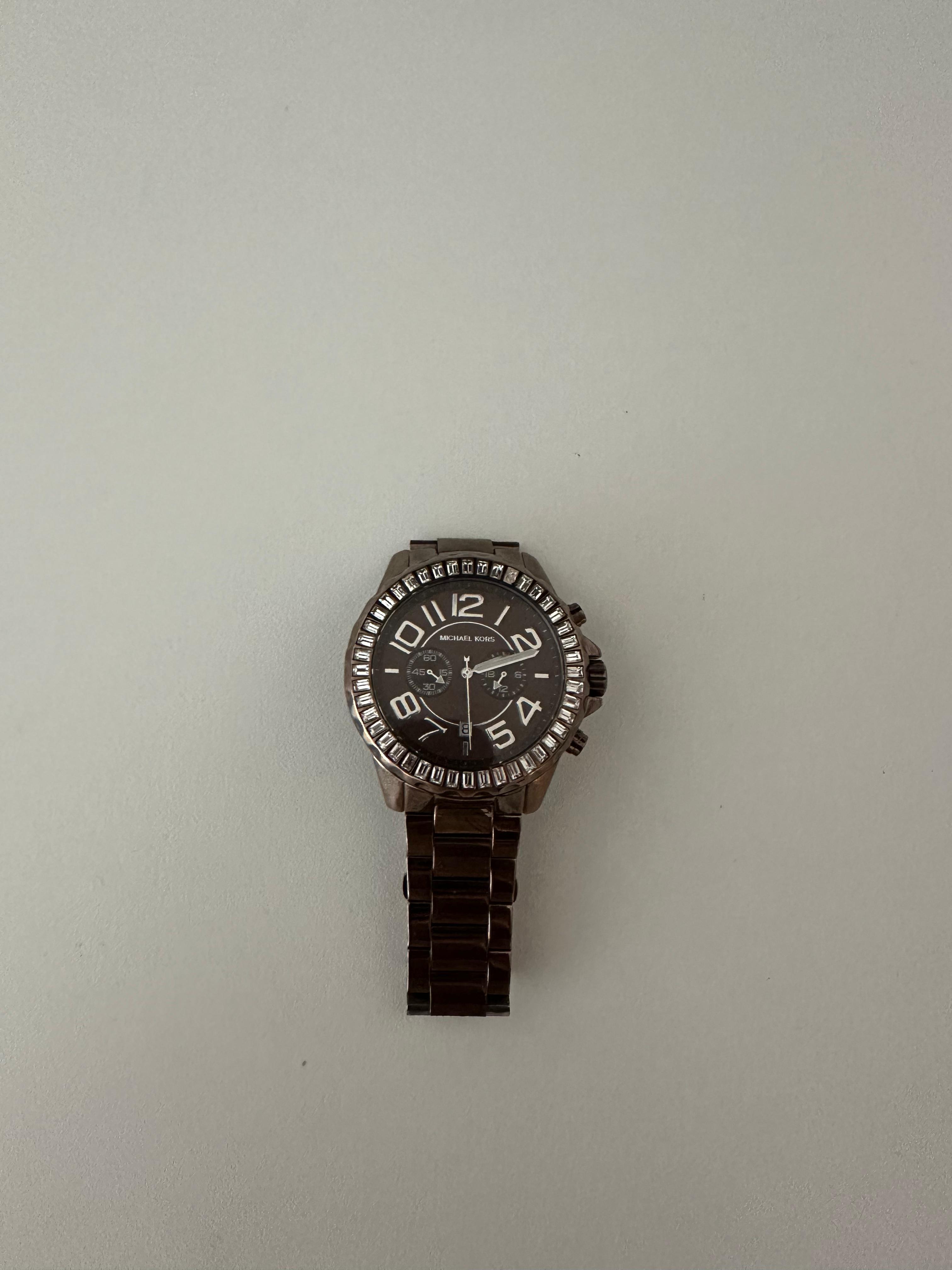 Michael Kors Chronograph MK5592 – Rose Gold/Brown, 42mm, Excellent