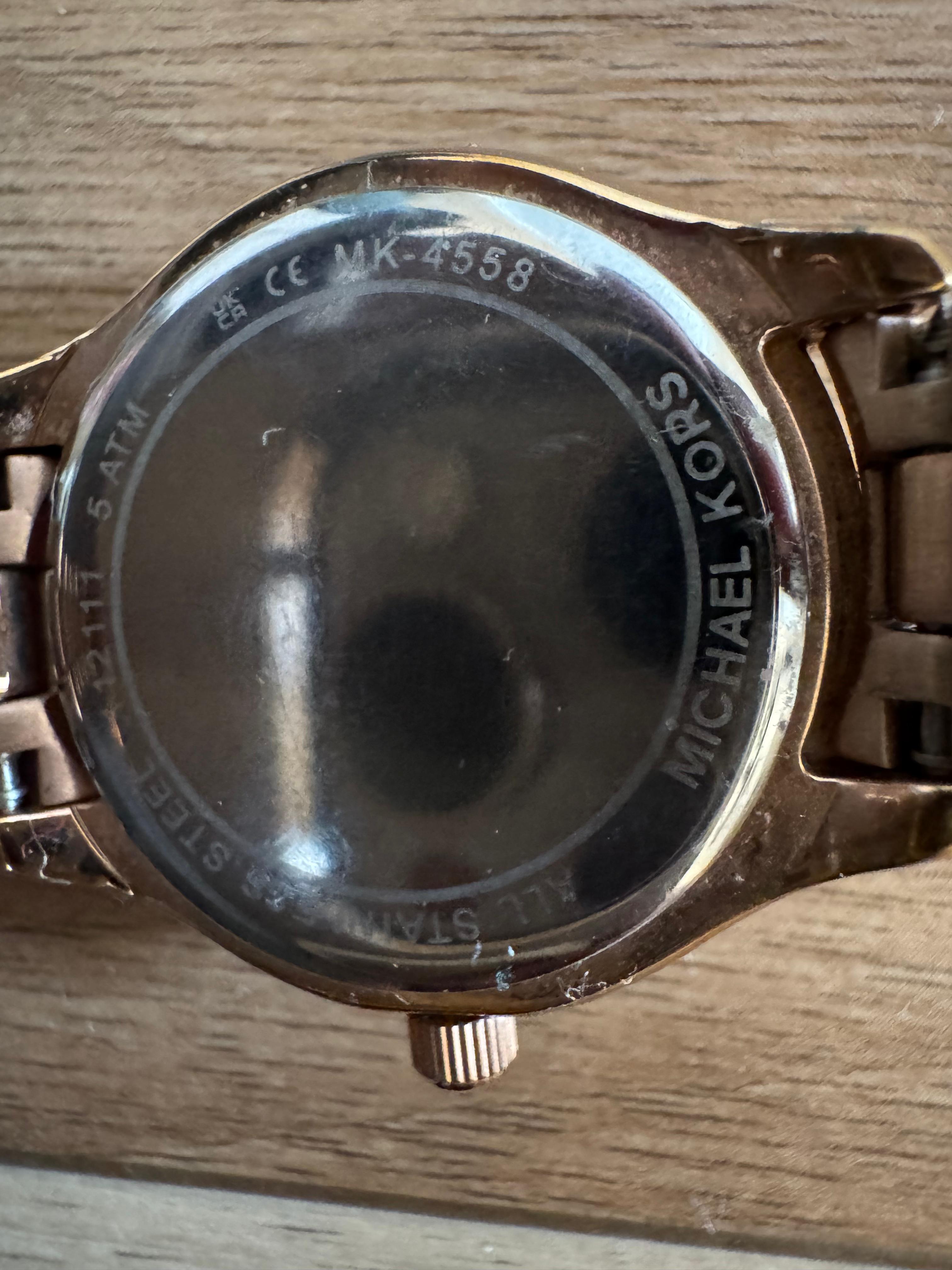 Michael Kors Liliane Damen Uhr MK4558 – Roségold, Kristall-Lünette, 38mm, Sehr gut