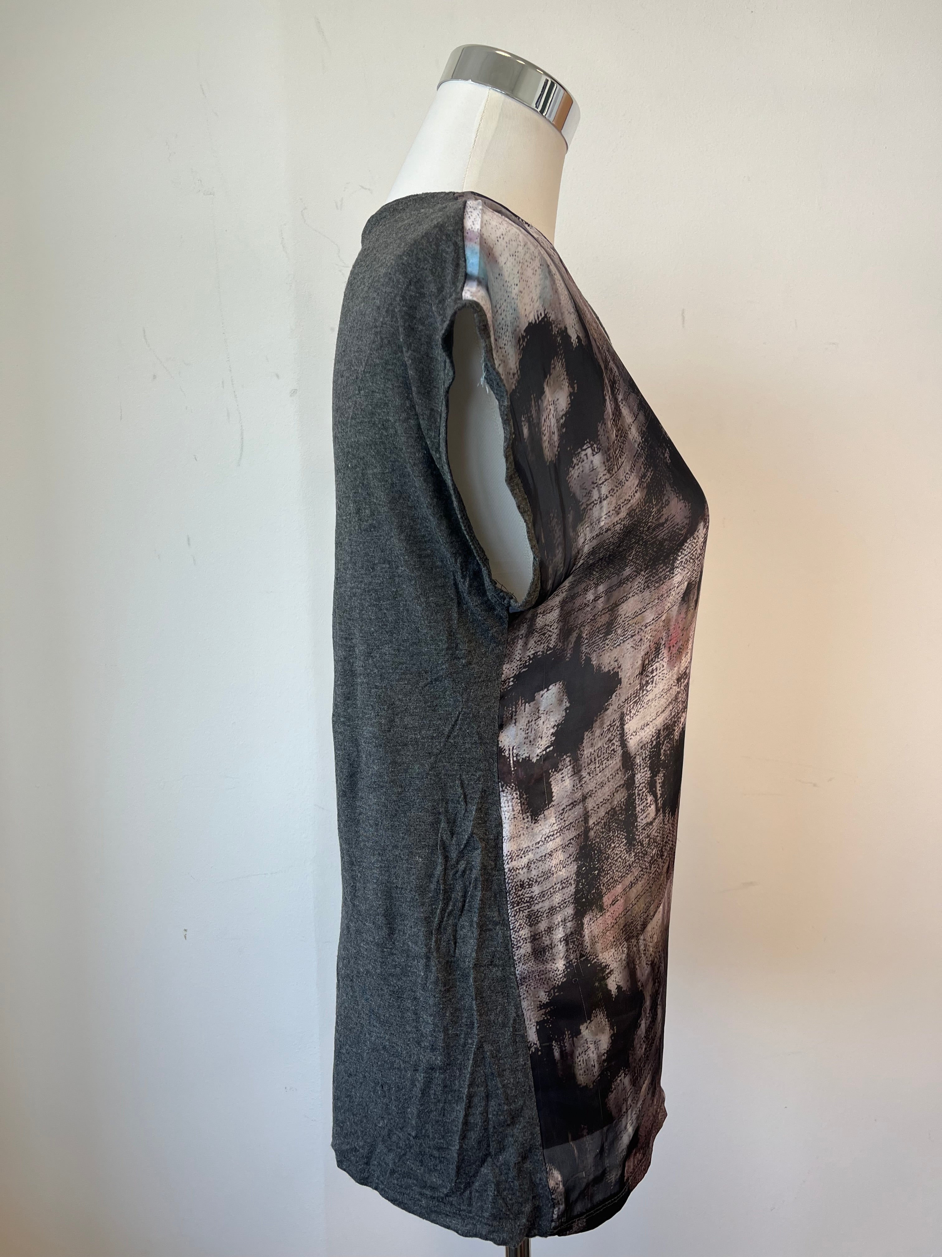 Soyaconcept Tunic Blouse – Black, Brass Buttons, Size M, Good Condition