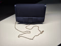 Accessorize Clutch Bag Dunkelblau Schleife, Polyester, Klein, Sehr Gut, 20x15cm
