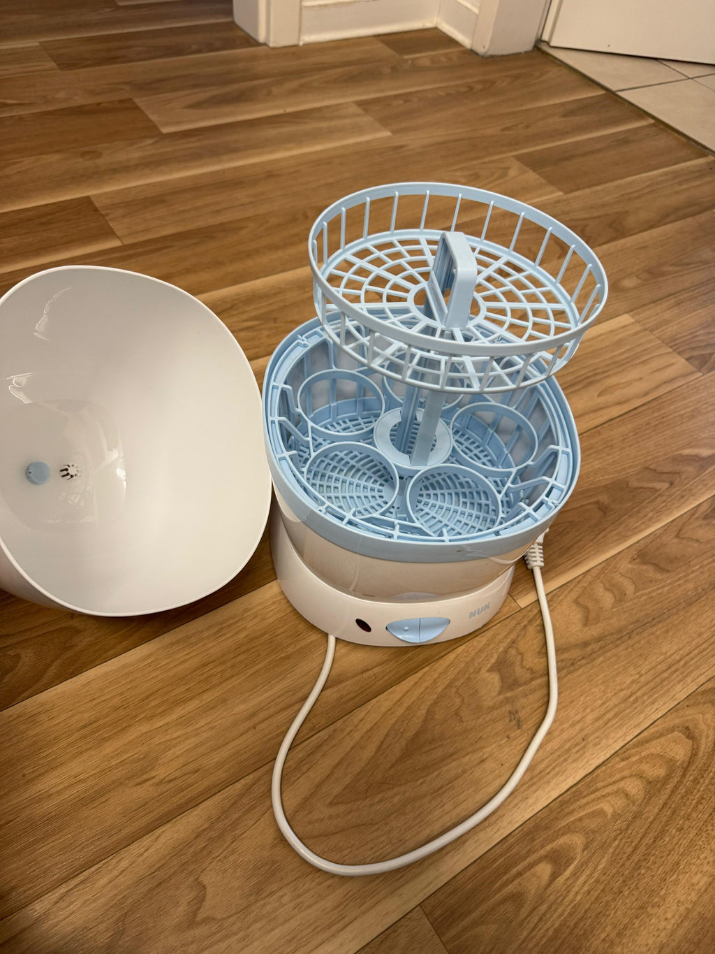 NUK Vapo 2-in-1 Dampfsterilisator, Medium, Weiß/Blau, sehr guter Zustand
