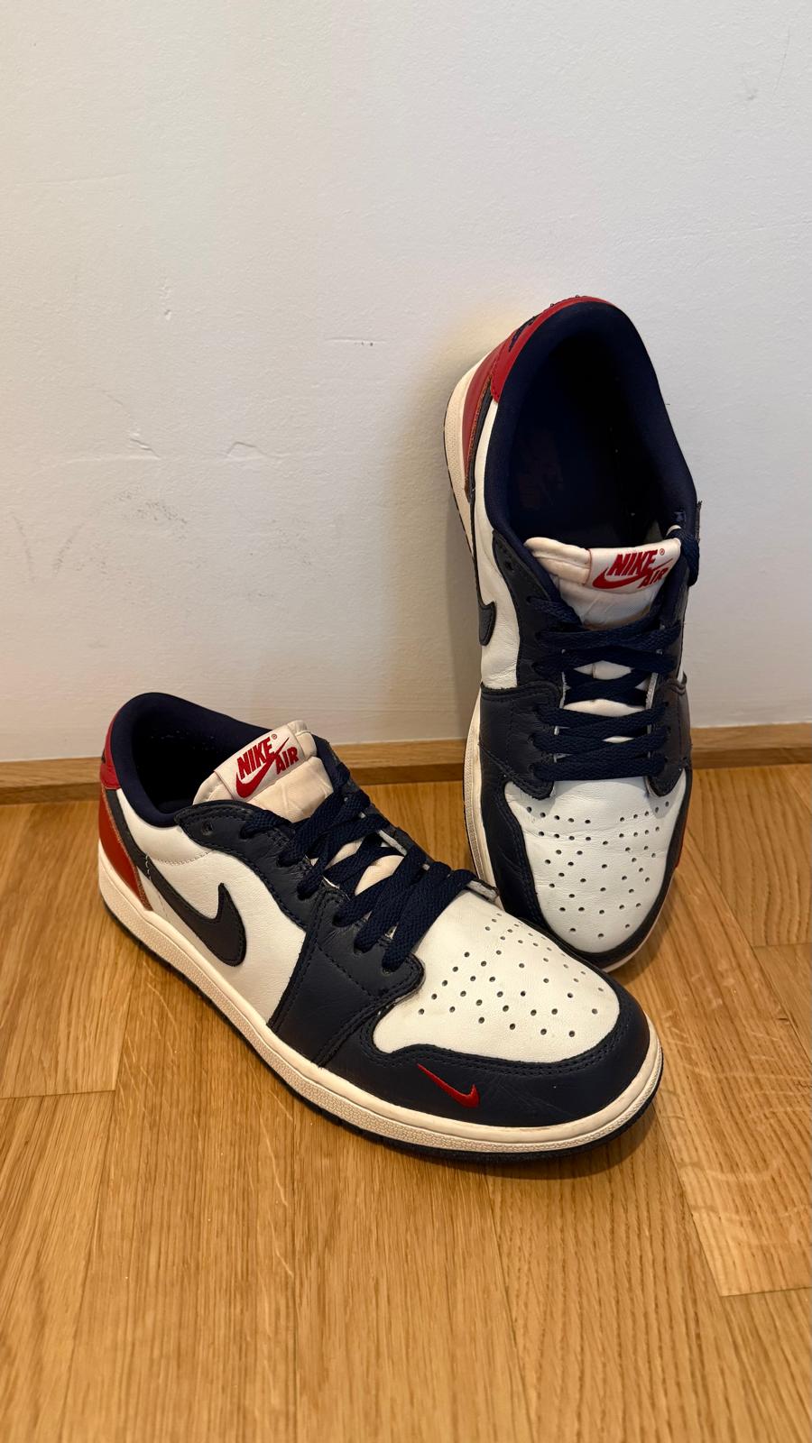 Air Jordan 1 Low OG Summit White/Gym Red/Midnight Navy | EU 42 | OVP | Top