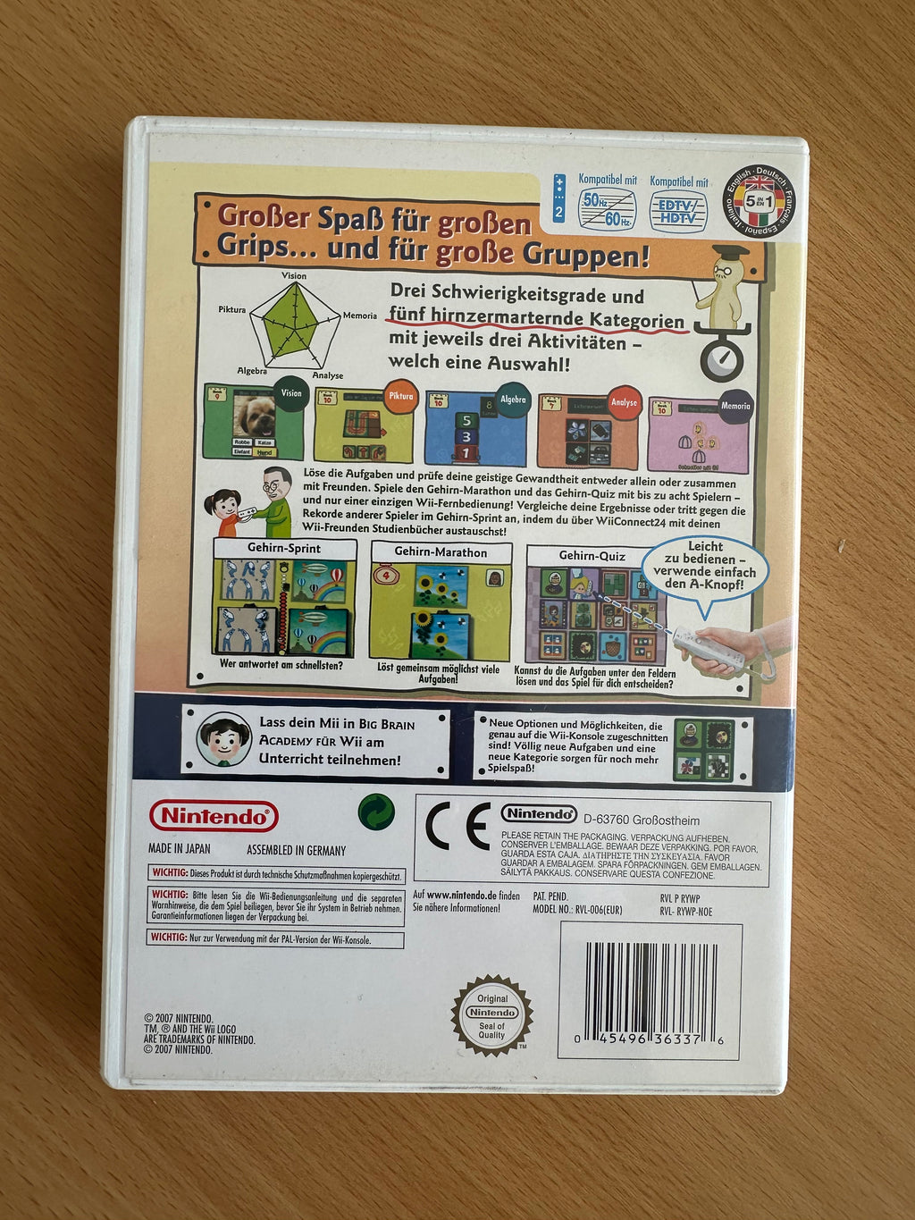 Big Brain Academy (Nintendo Wii, PAL) – komplett & sehr guter Zustand