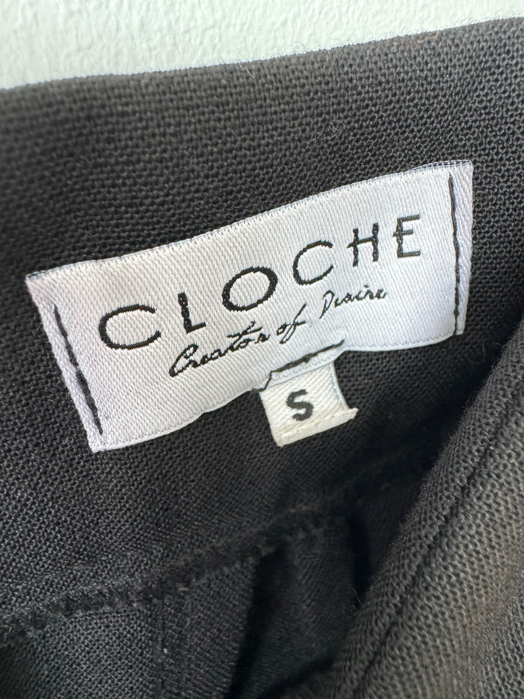 Cloche Blazer and Trouser Set Black Wool Size Not Specified Very Good Condition