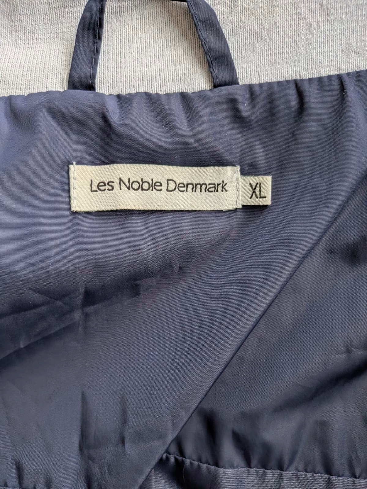 Les Noble Denmark Herren Windbreaker XL Navy/Weiß – Guter Zustand