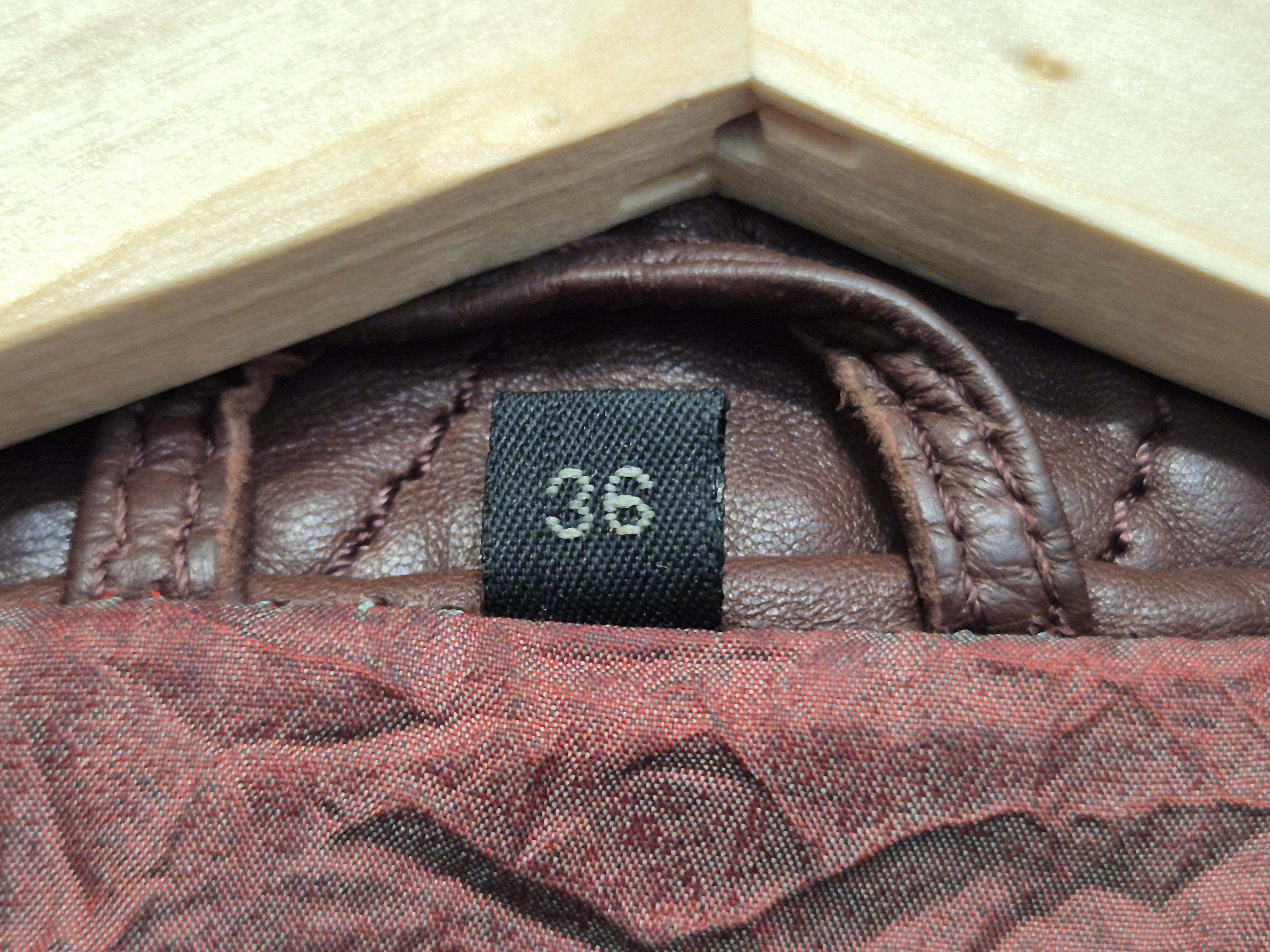Saki Collection Medina Lederjacke Braun Größe 36, gebraucht